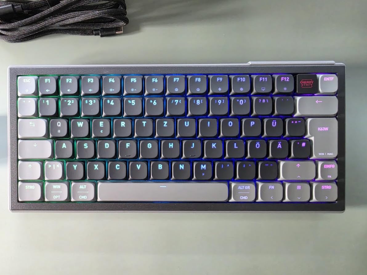 Cherry Xtrfy K63W Pro Tastiera Gaming 70% DE QWERTZ UWB
