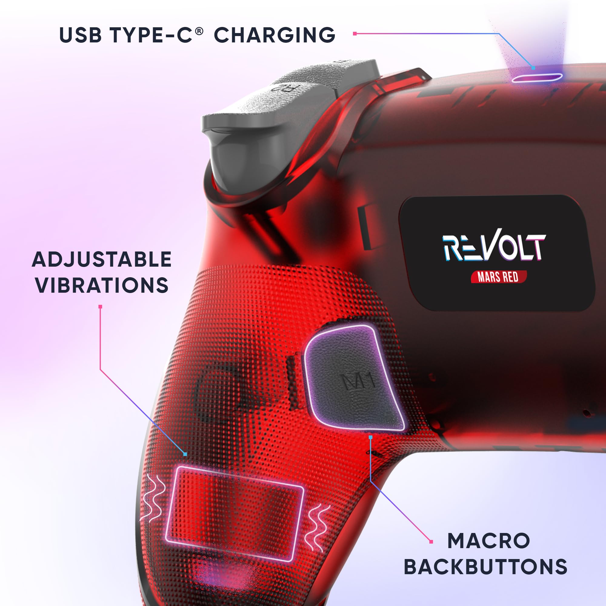 Oniverse Revolt Controller Wireless Mars Red PS4 PC