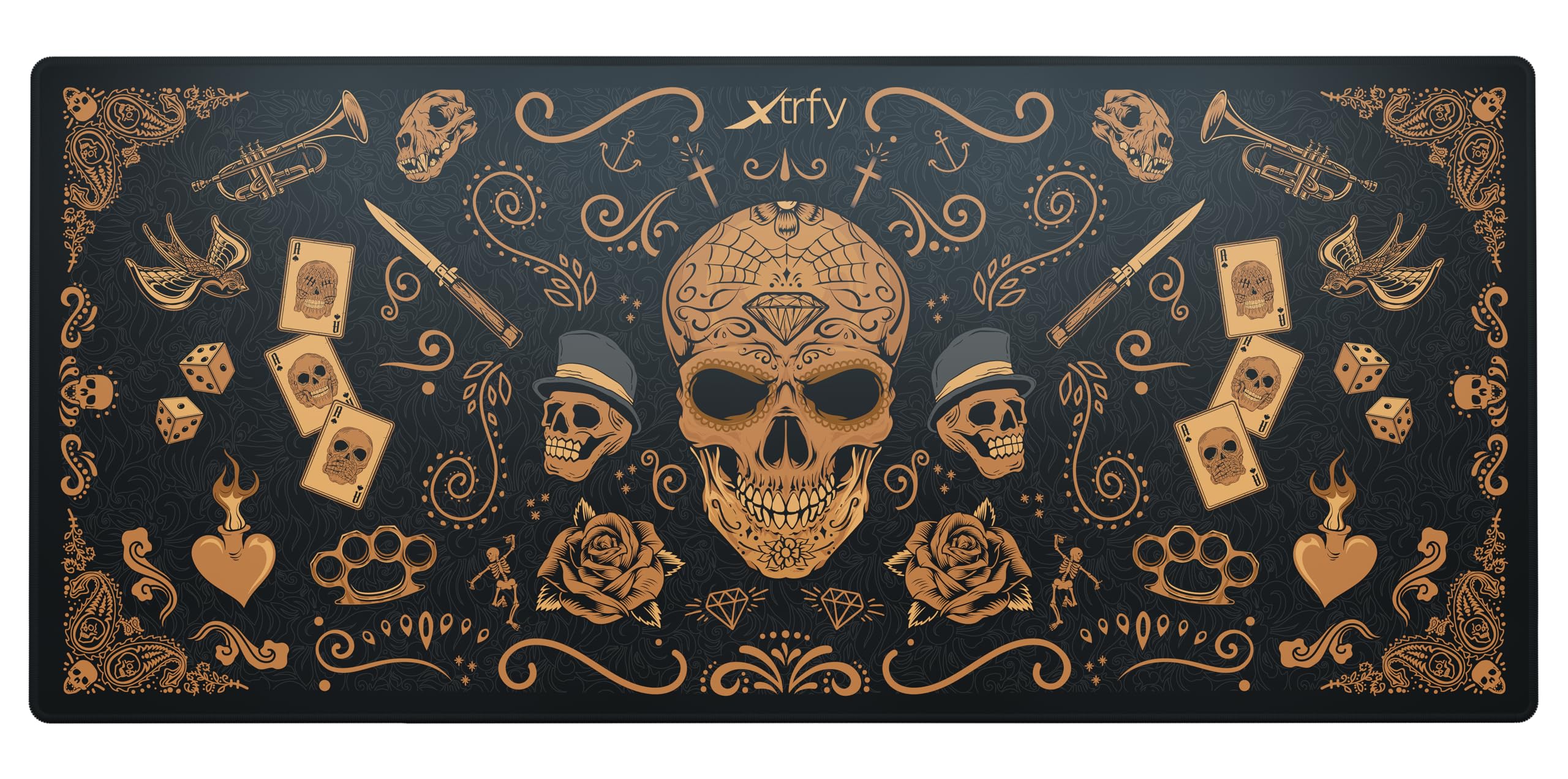 Xtrfy GP5 Calavera mousepad XL 920x400mm speed tessuto