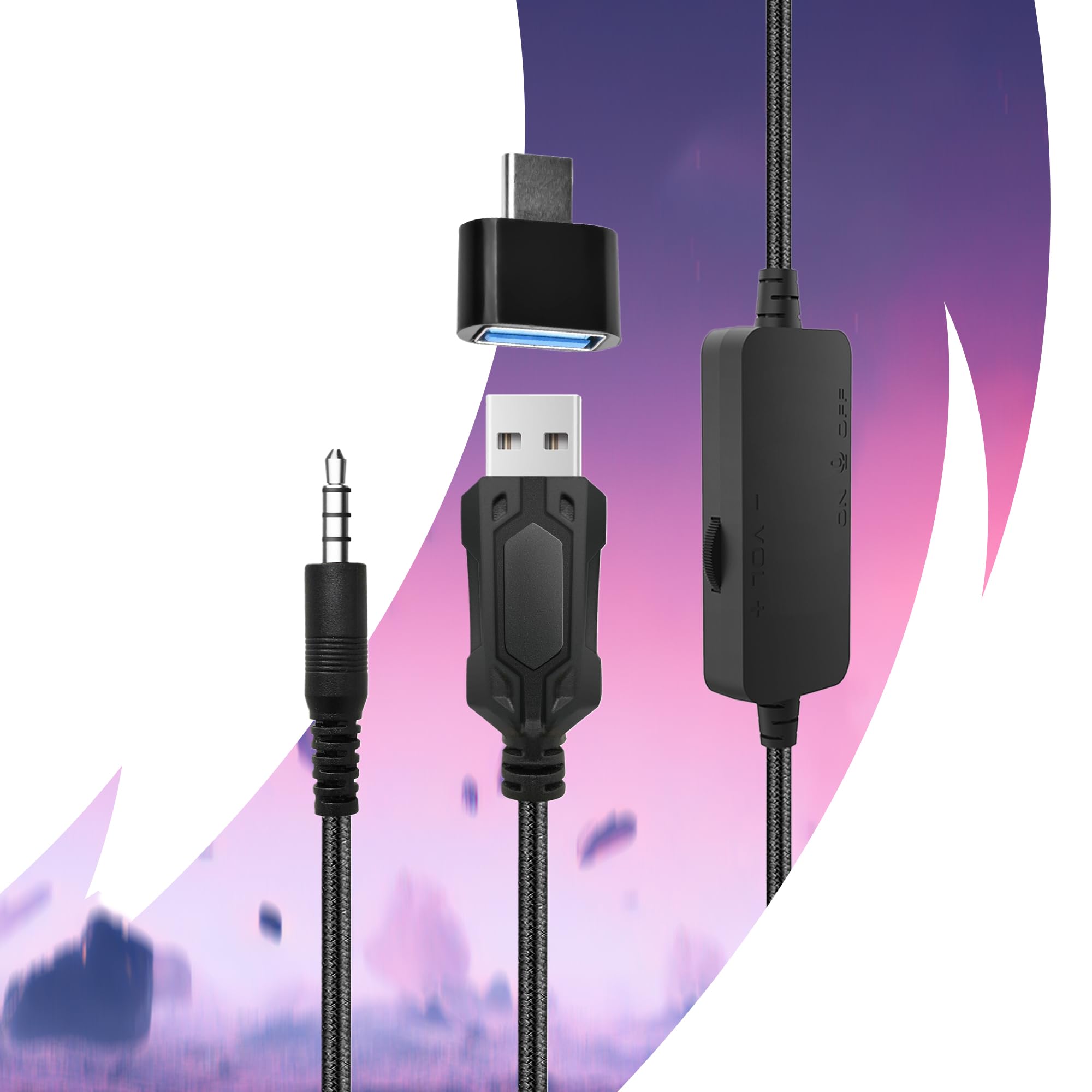 Oniverse Nebula Arctic White cuffie gaming 50mm jack PS5/PC
