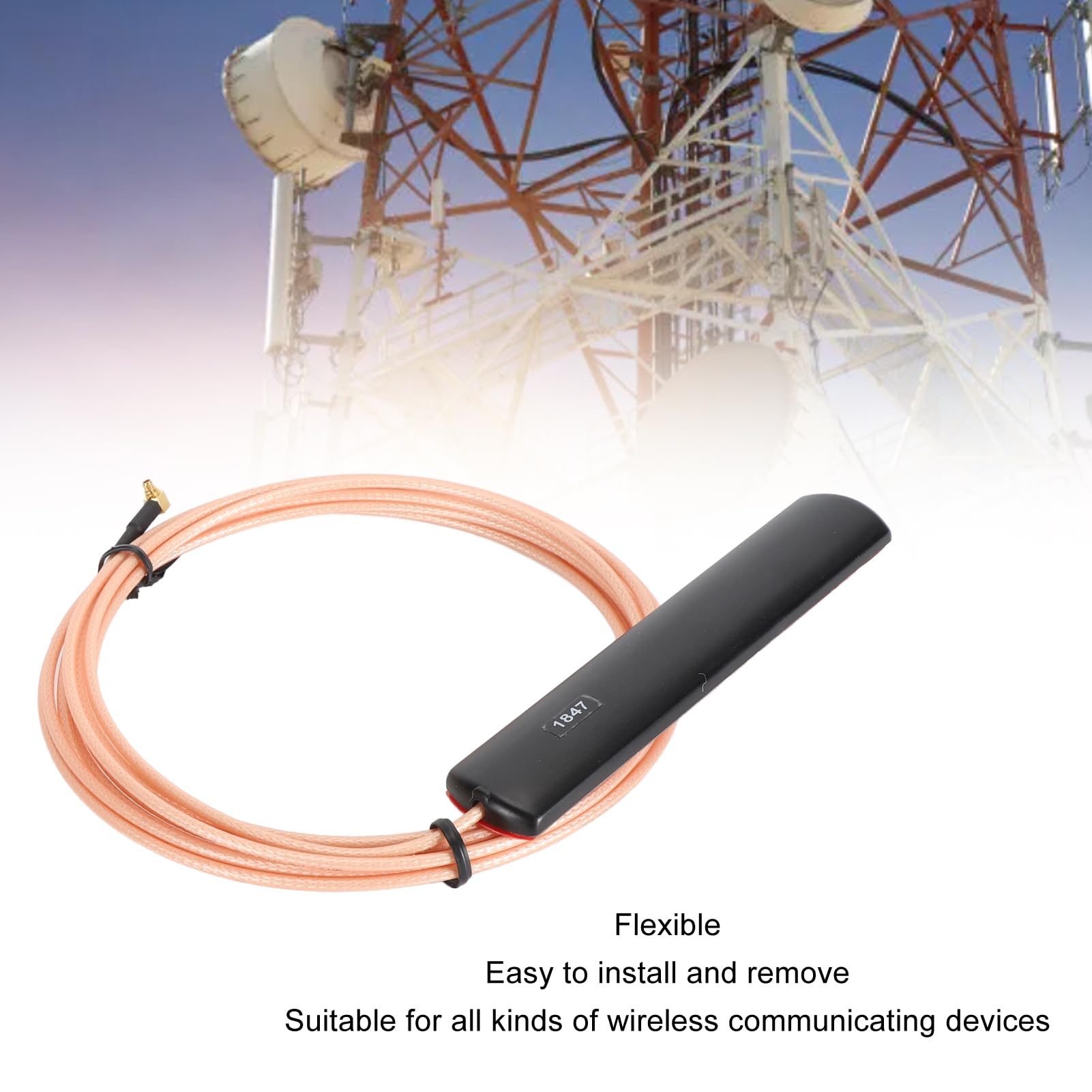 GOWENIC Antenna MMCX Antenna GSM GPRS Cavo 3m ABS