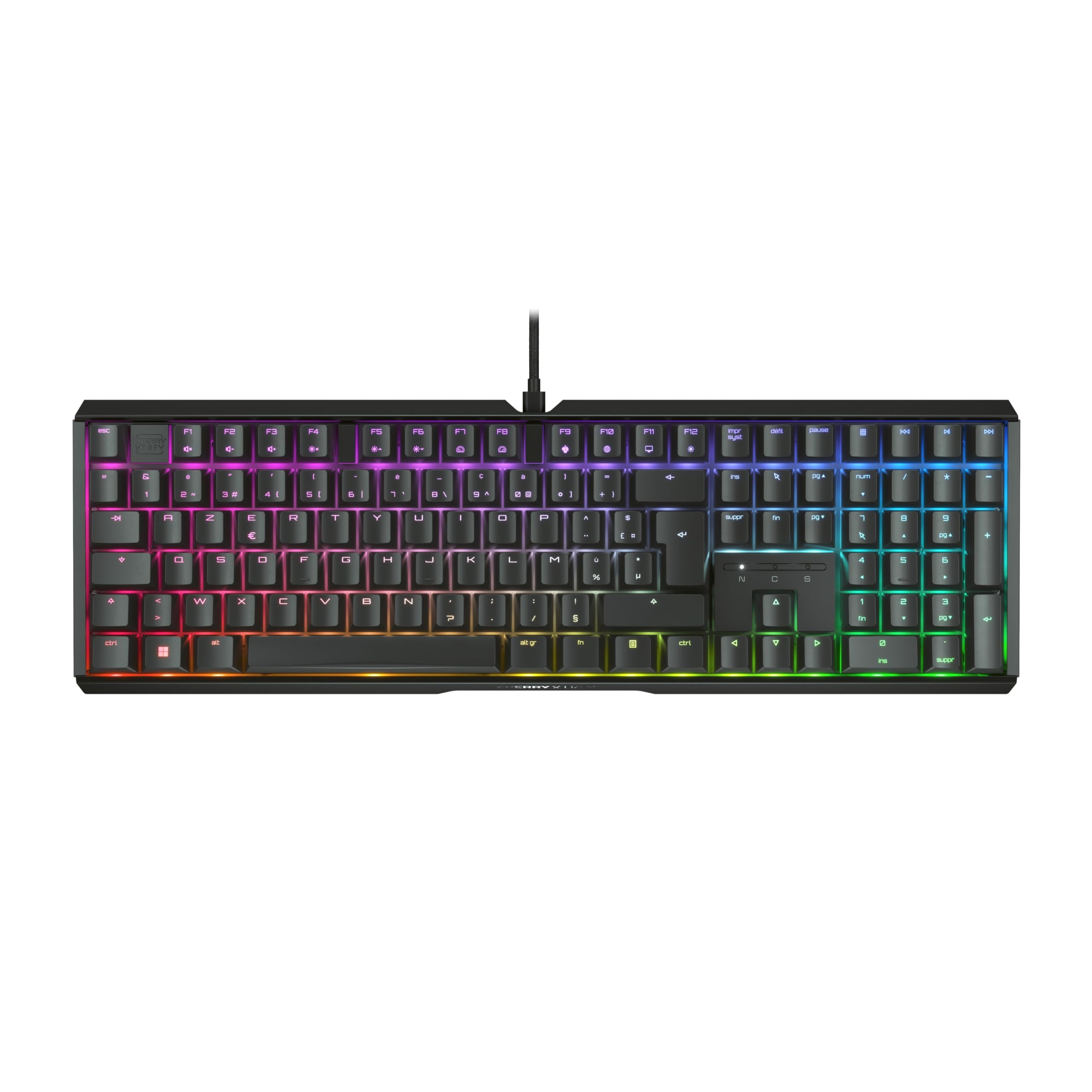 CHERRY XTRFY MX 3.1 Tastiera gaming meccanica AZERTY RGB Red nera