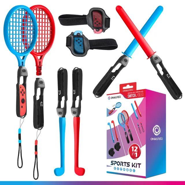 Oniverse Kit 12 in 1 Accessori Switch Sports Joy-Con