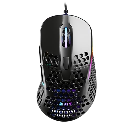 Xtrfy M4 RGB mouse gaming cablato nero ultraleggero
