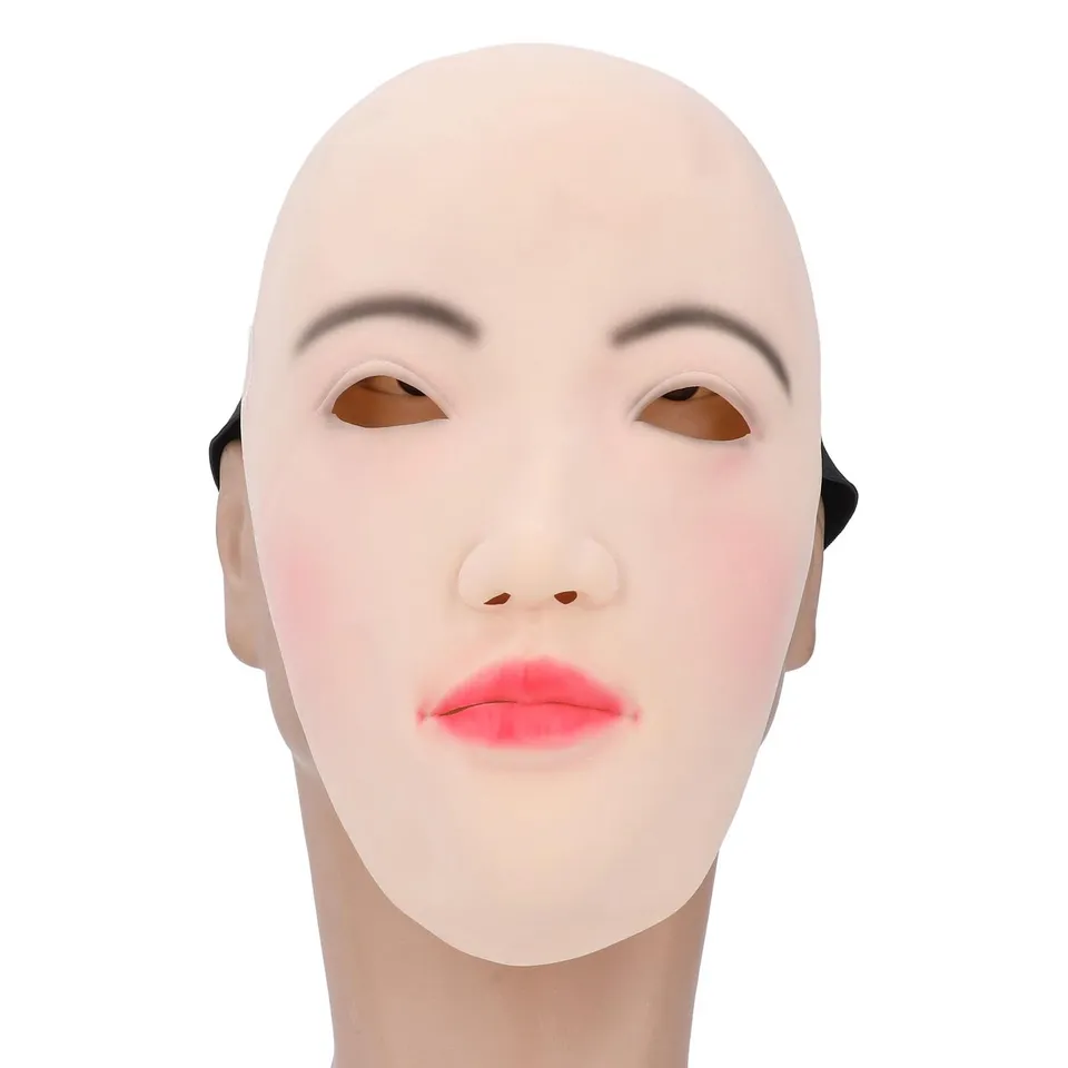 Gowenic Maschera Lattice donna Halloween spaventosa 1 pezzo