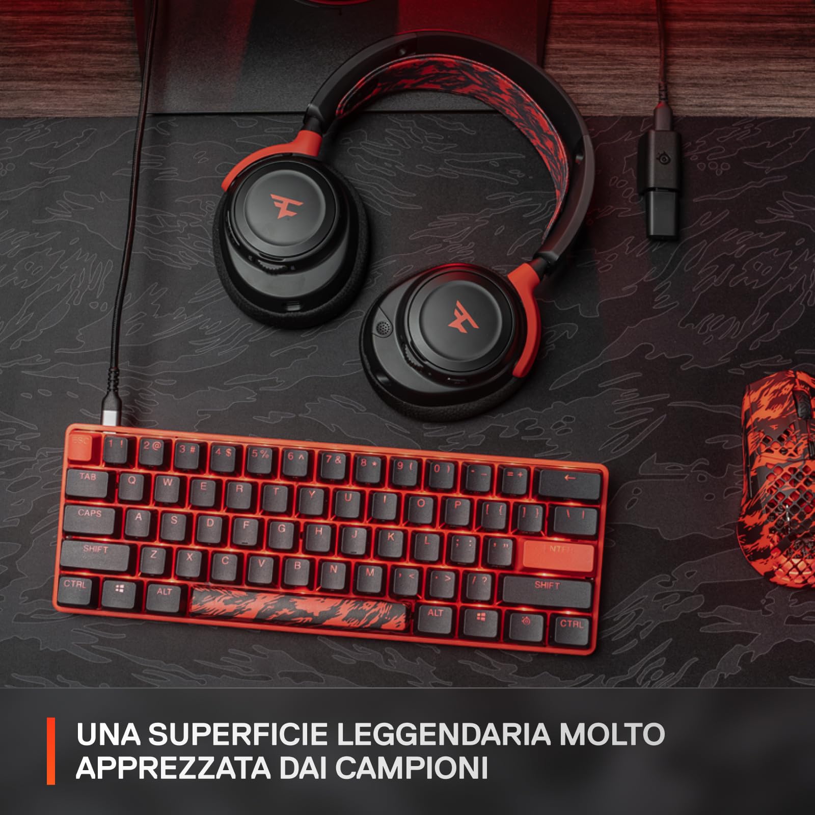 SteelSeries QcK XXL Tappetino gaming FaZe panno spesso
