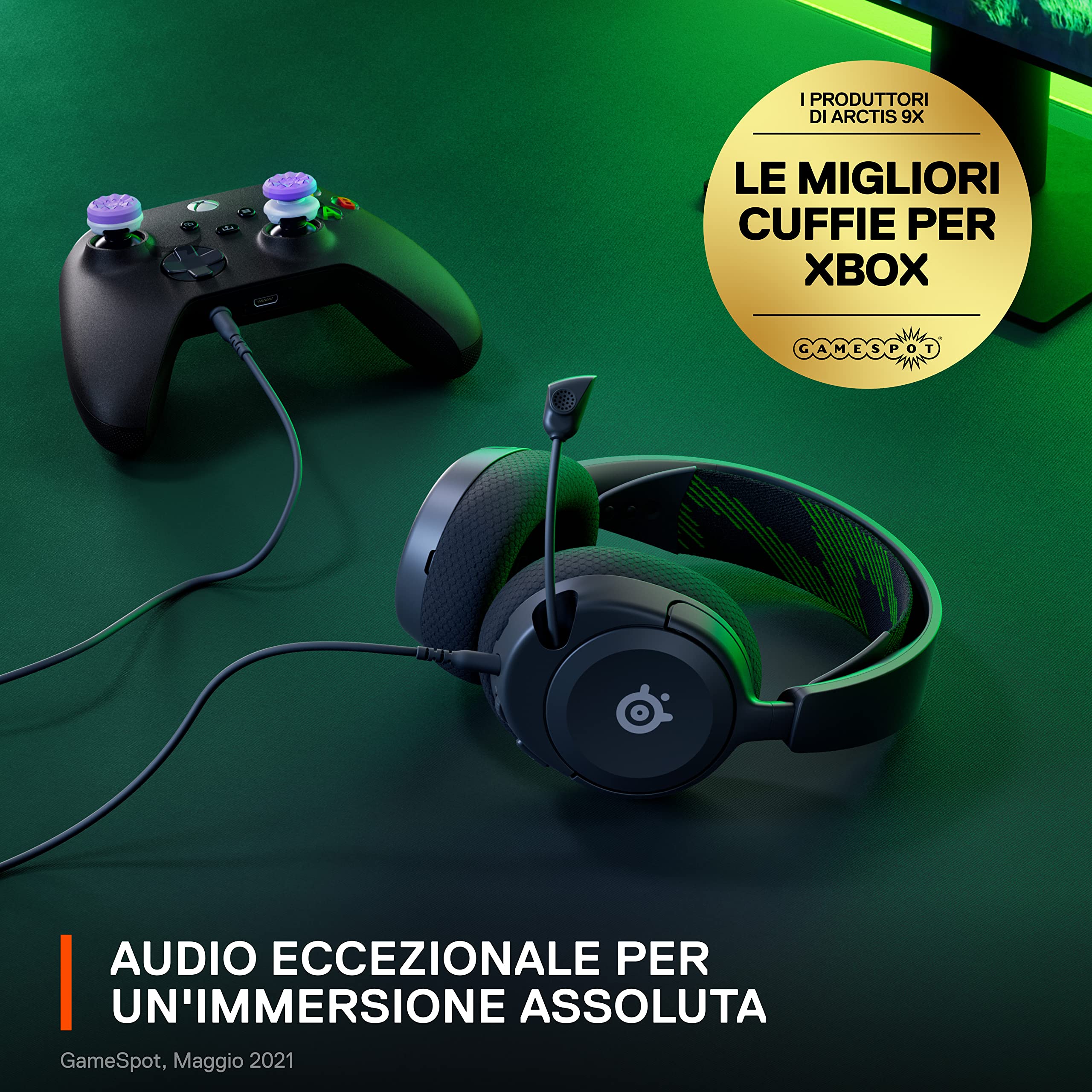 SteelSeries Arctis Nova 1X Cuffie Gaming Xbox PC Nere