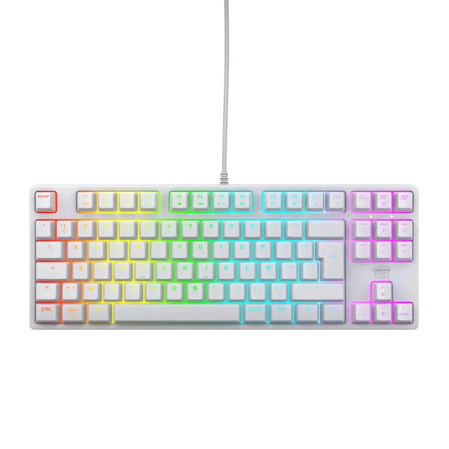 Cherry Xtrfy K4V2 TKL tastiera meccanica bianca AZERTY MX Red