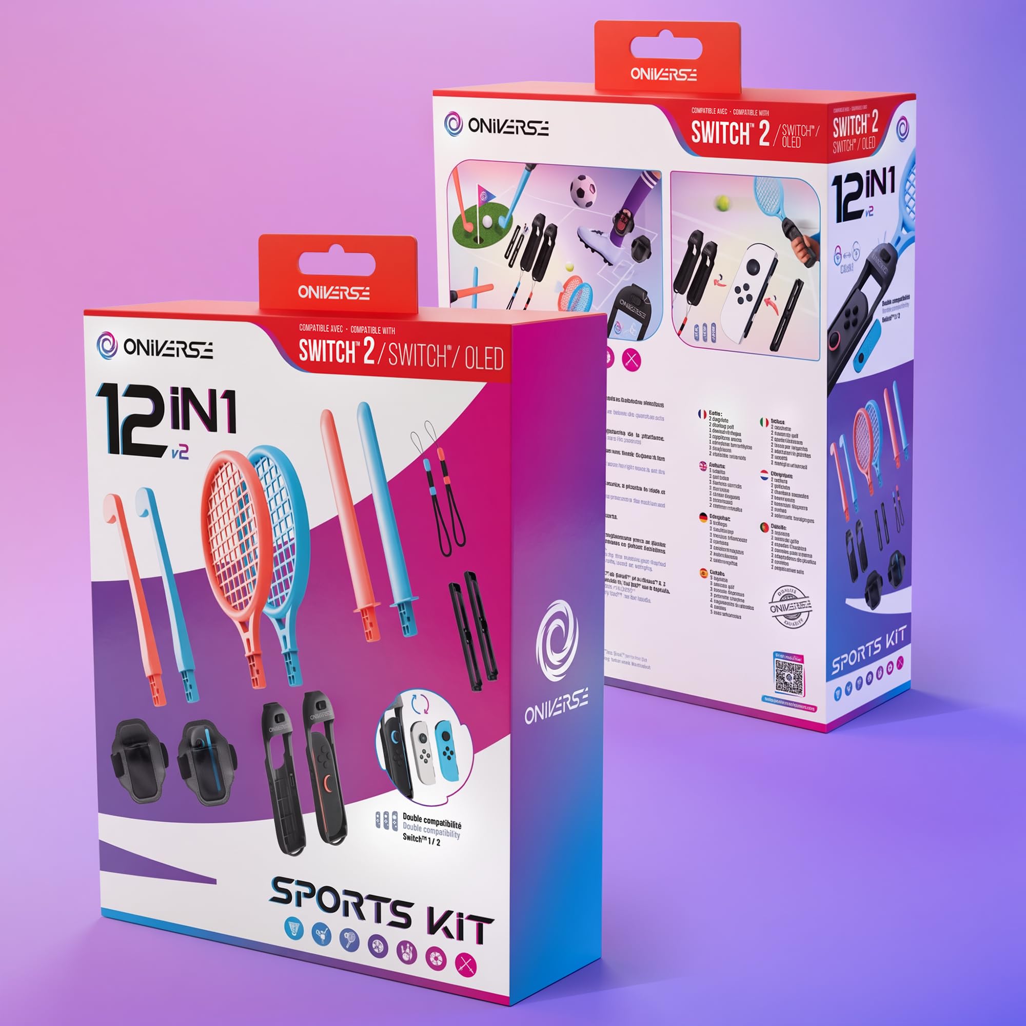 Oniverse kit accessori Switch 12 in 1 Sports Joy-Con