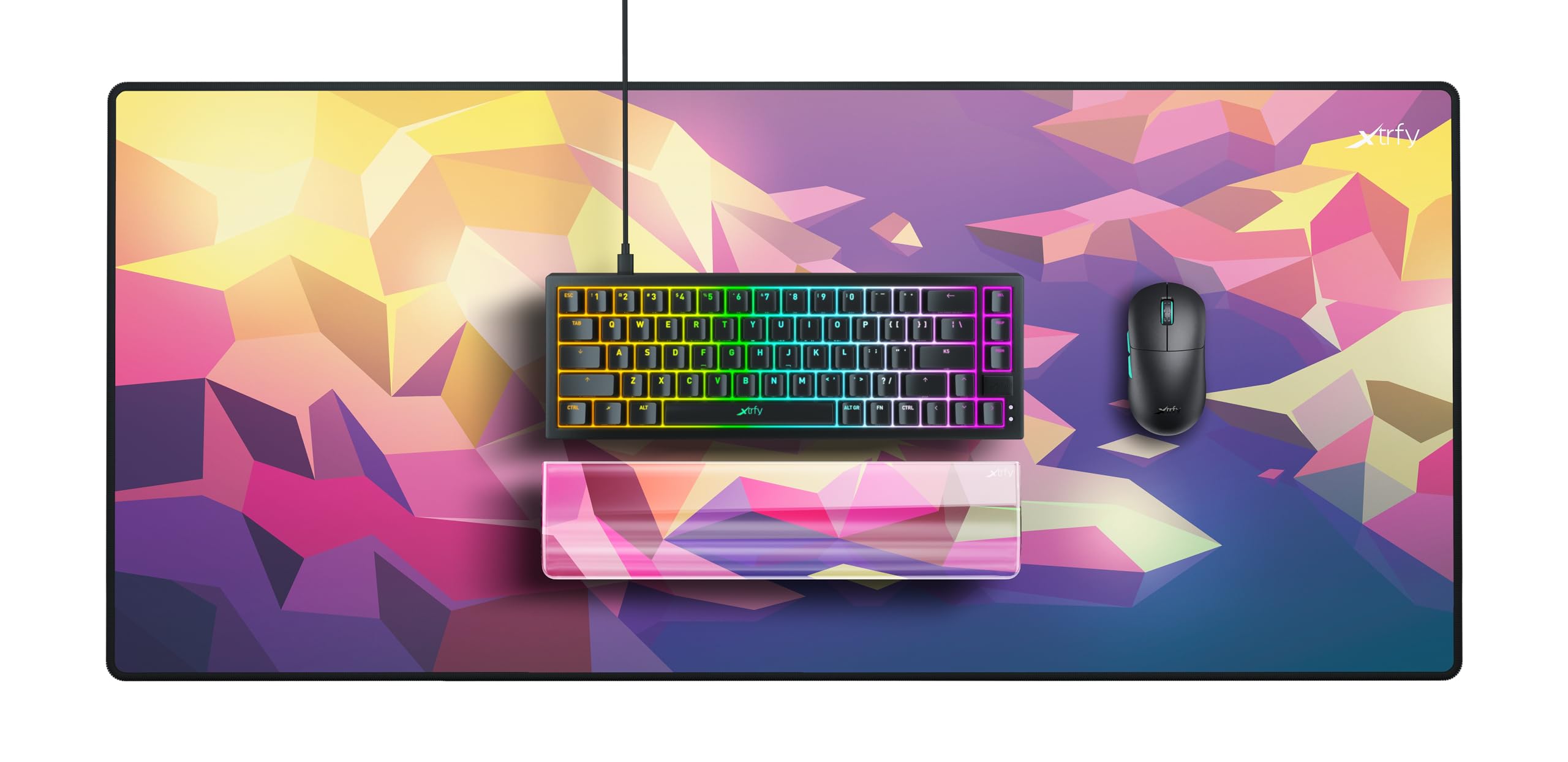 Xtrfy WR5 Compact poggiapolsi Litus Pink 65% resina