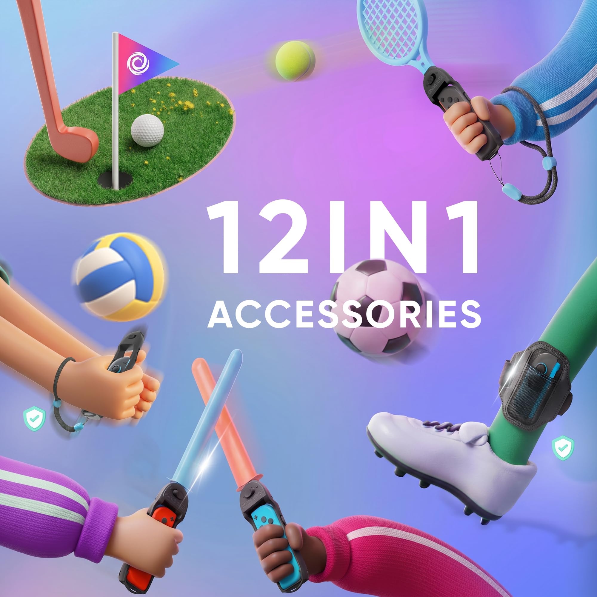 Oniverse kit accessori Switch 12 in 1 Sports Joy-Con