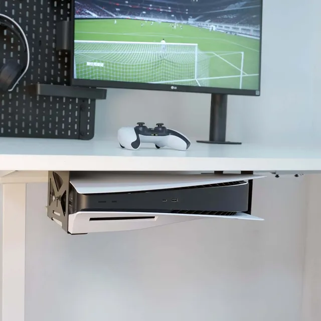 Monzlteck PS5 Mount supporto sotto scrivania PS5 Slim metallo