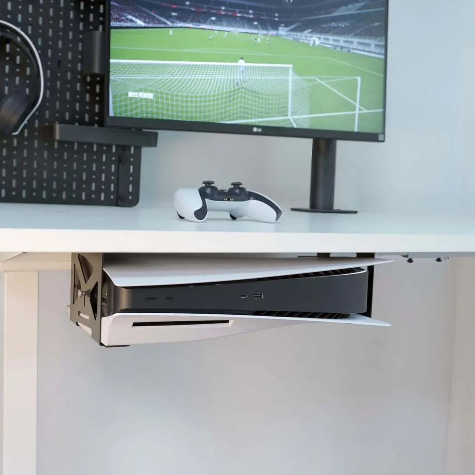 Monzlteck PS5 Mount supporto sotto scrivania PS5 Slim metallo