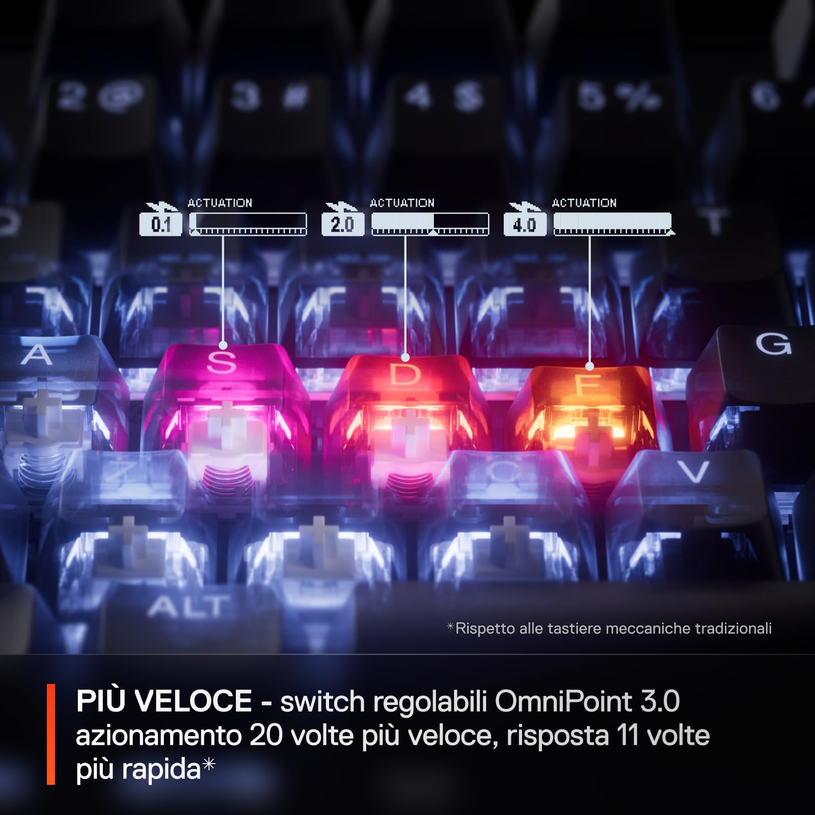 SteelSeries Apex Pro Gen 3 tastiera US QWERTY OmniPoint RGB