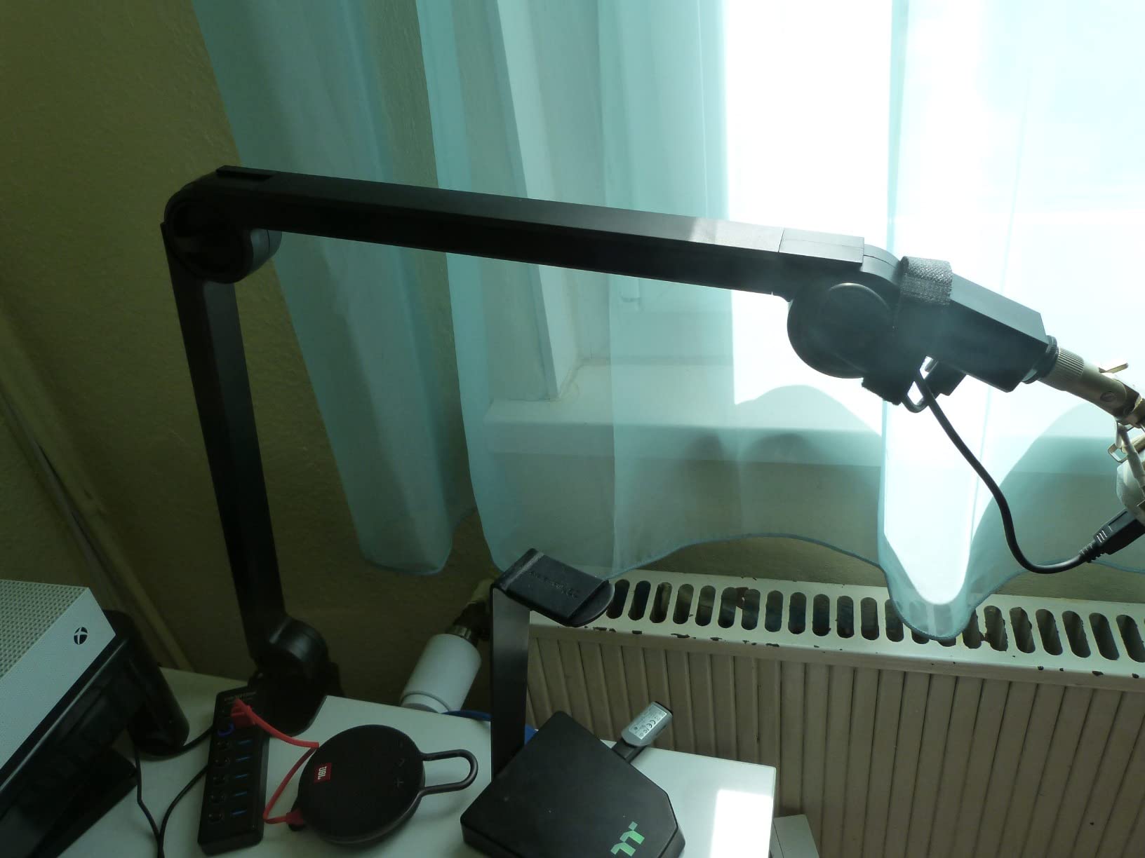 Cherry MA 6.0 UNI USB Braccio Microfono Nero con Hub
