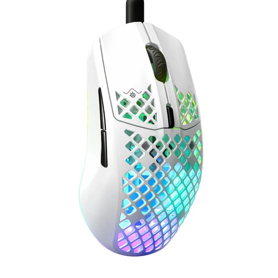SteelSeries Aerox 3 Mouse Gaming Cablato 59g Snow Bianco