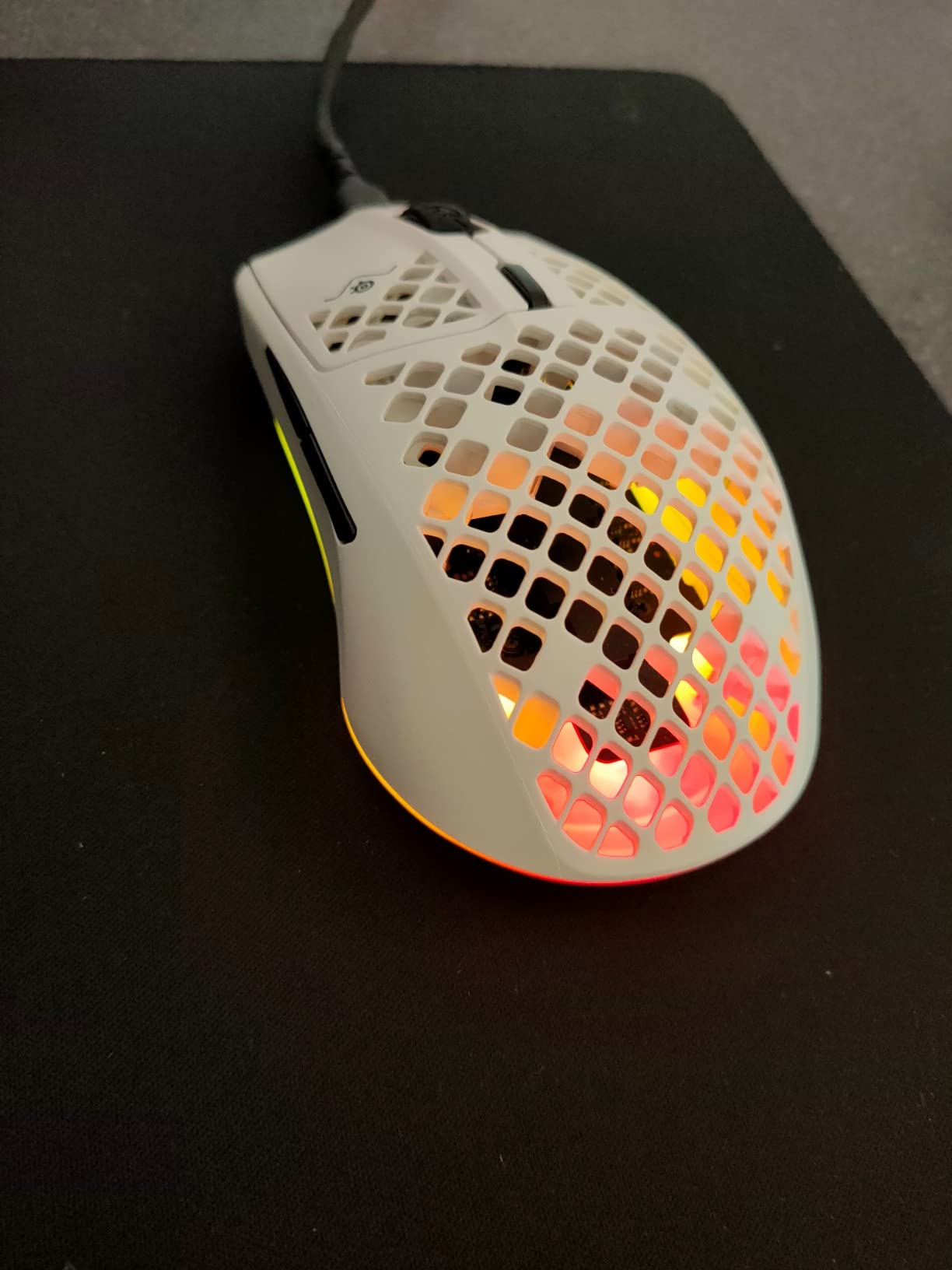 SteelSeries Aerox 3 Mouse Gaming Cablato 59g Snow Bianco