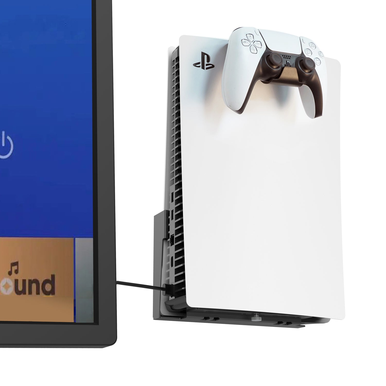 Monzlteck PS5/PS4 Mount supporto parete PS5 Slim nero