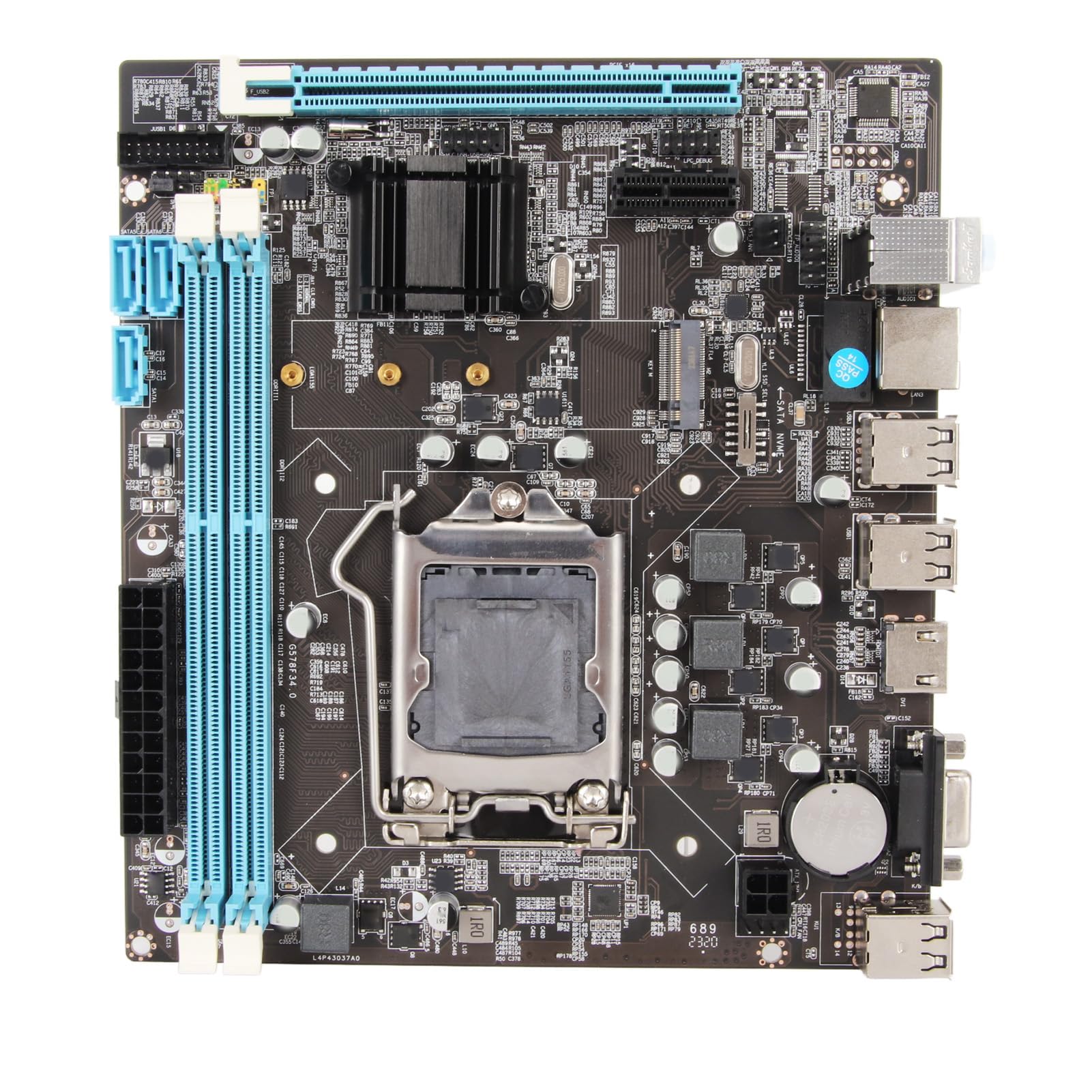 GOWENIC H61 LGA 1155 Scheda Madre ATX DDR3 HDMI VGA