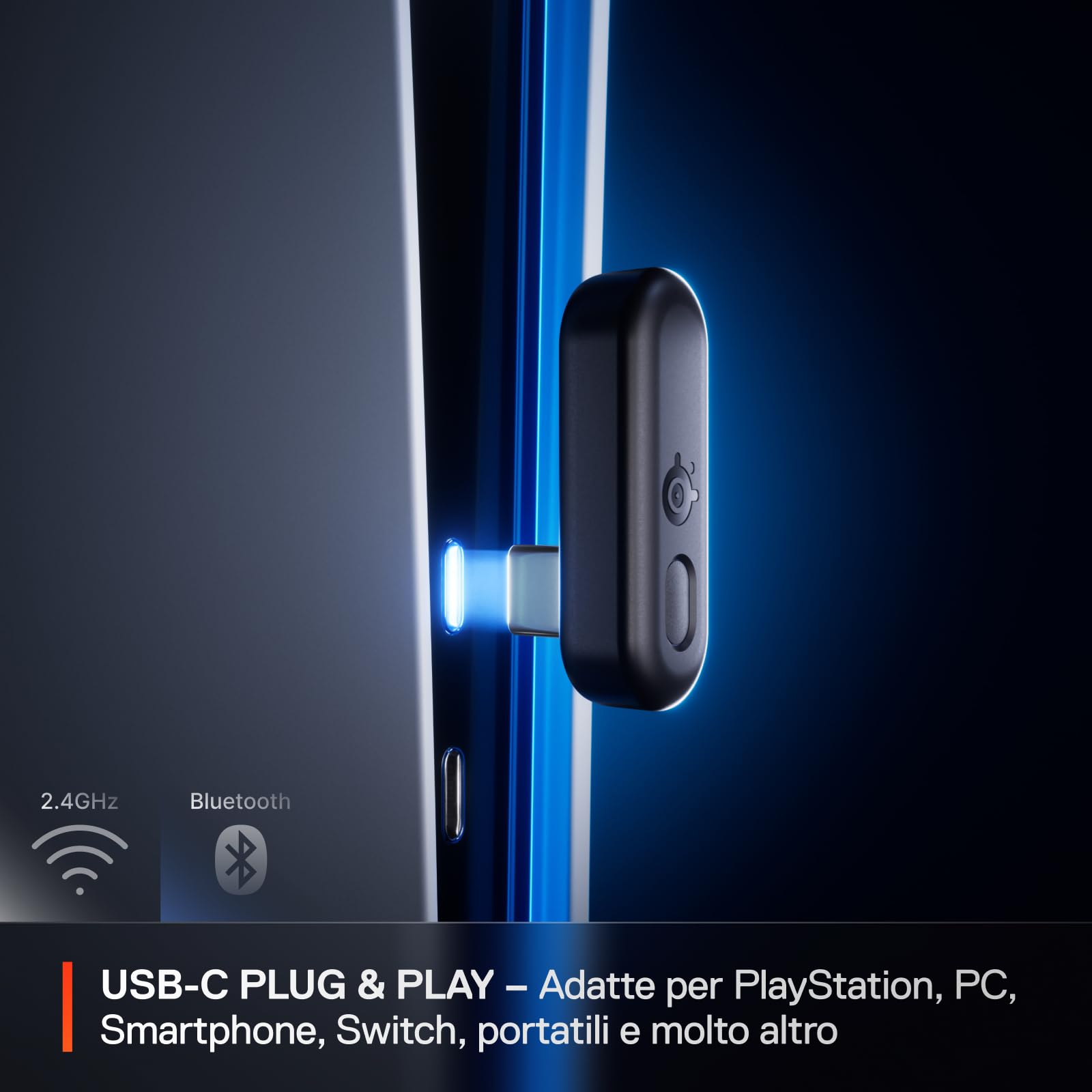 SteelSeries Arctis Nova 3P cuffie wireless nero 40h PS5 PC