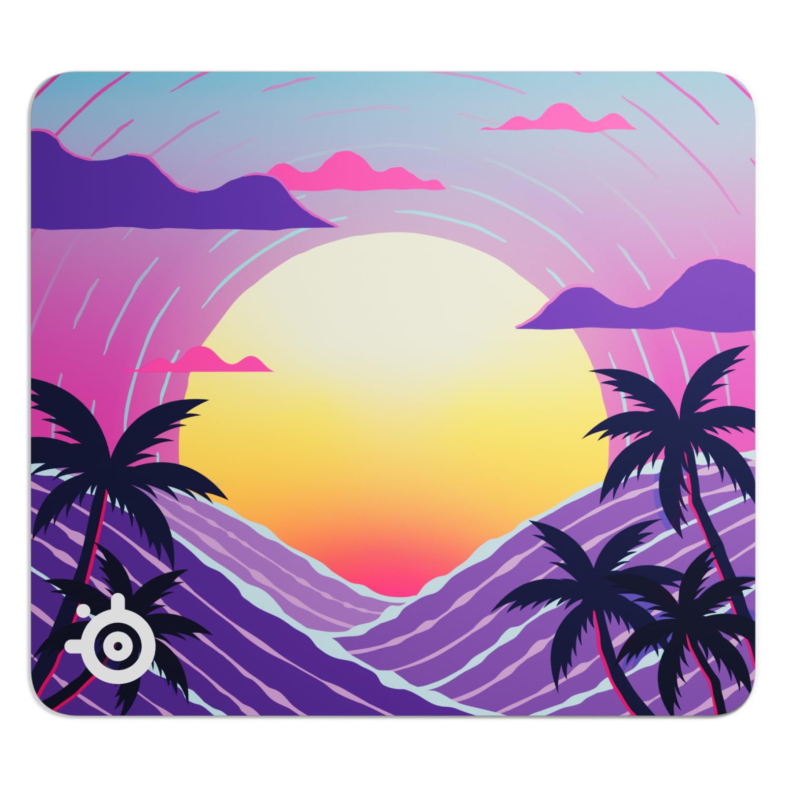 SteelSeries QcK Large tappetino mouse Neon Sunset 45x40