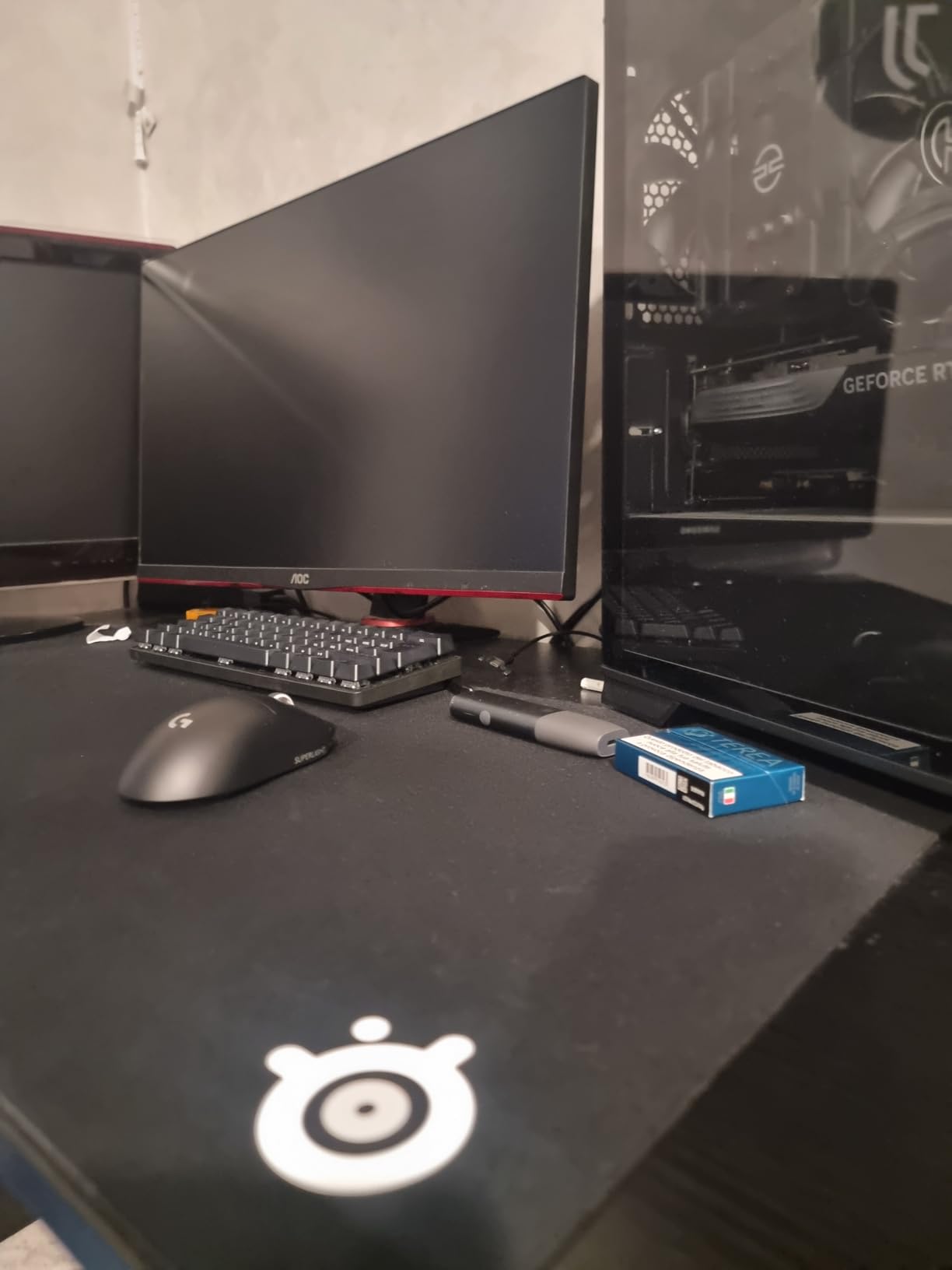 SteelSeries QcK XXL tappetino mouse gaming nero panno