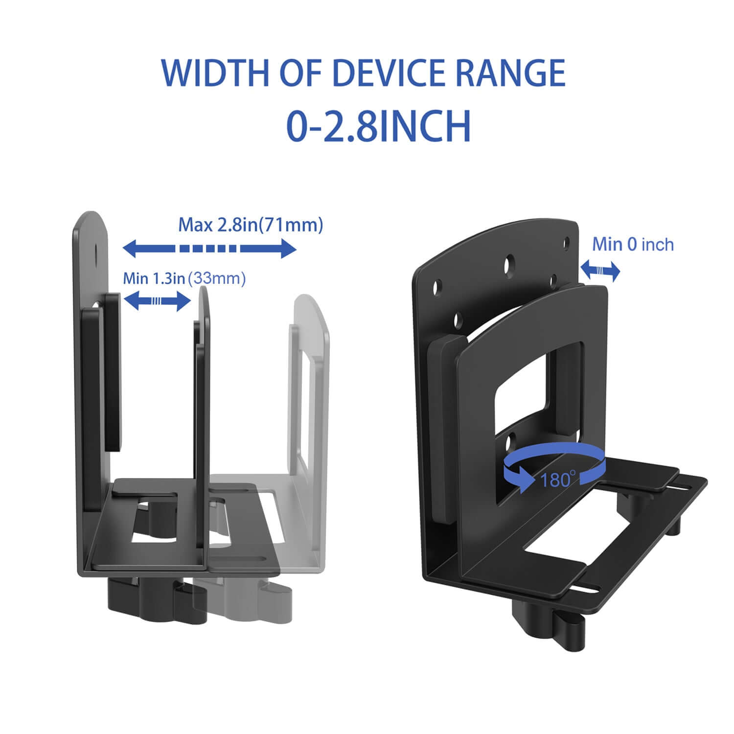 Monzlteck CPU Mount Supporto Regolabile Router Mini PC
