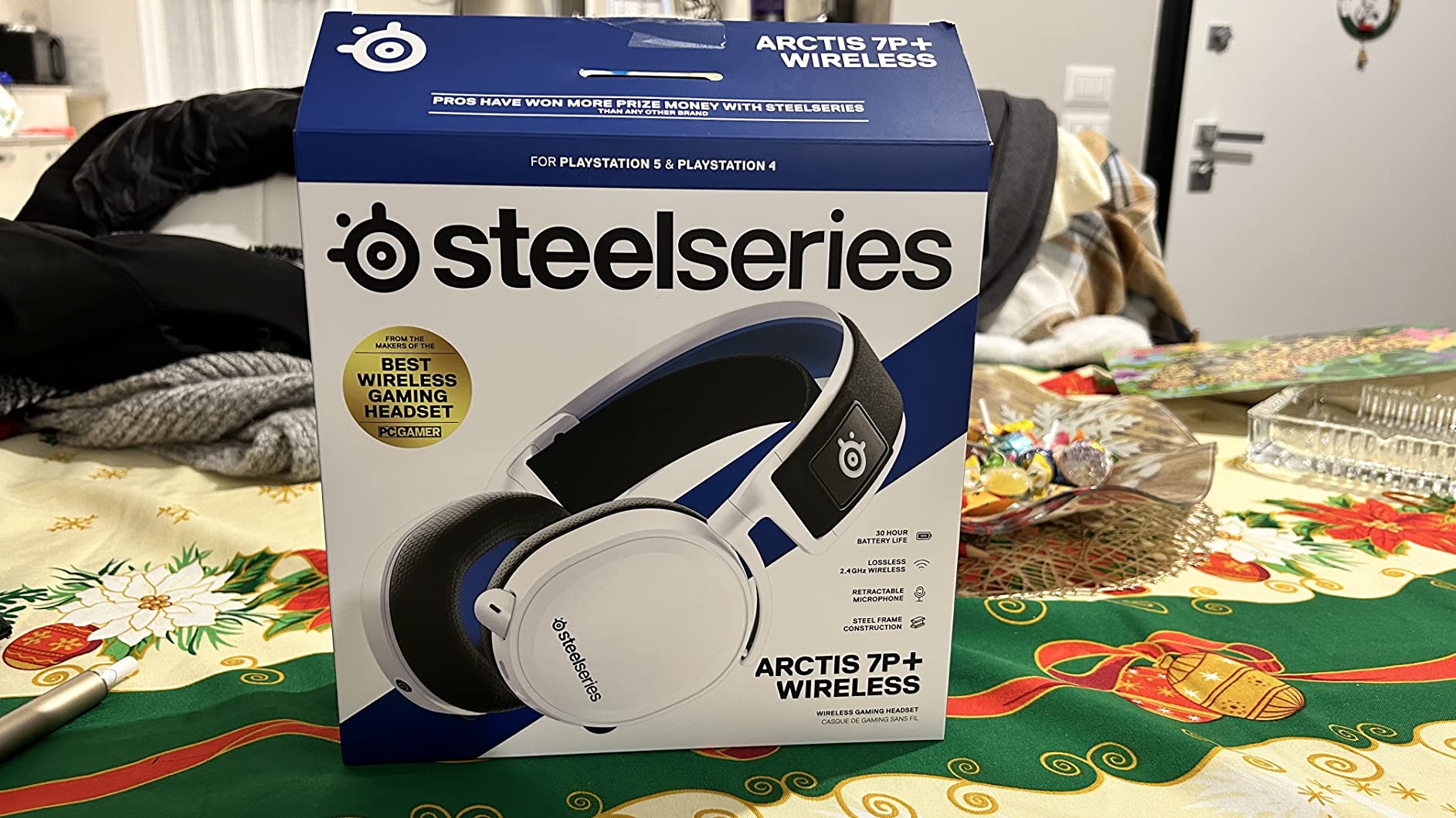 SteelSeries Arctis 7P+ cuffie gaming wireless bianche 30h
