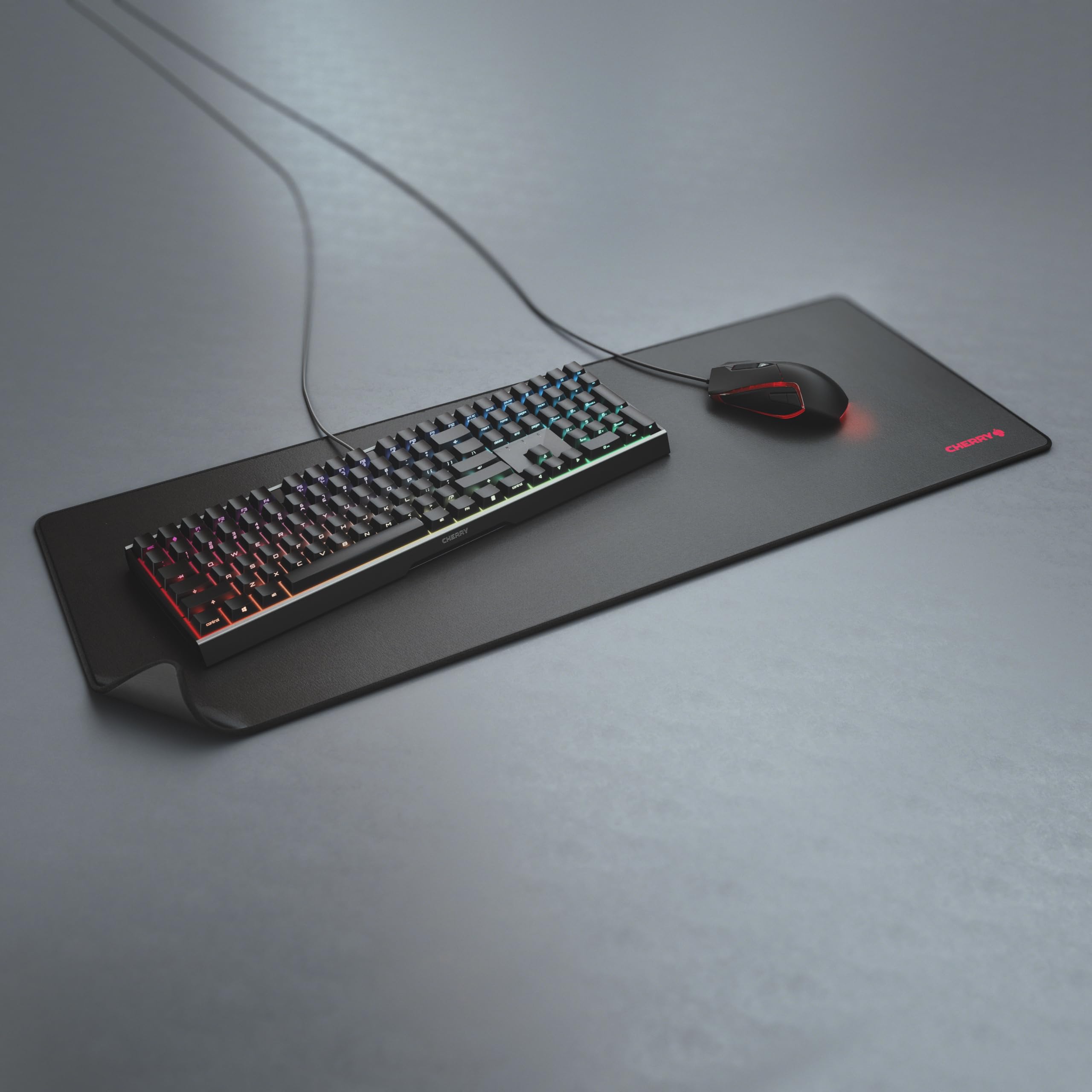 CHERRY MP 2000 Mousepad XXL 800x350 Nero Tessuto