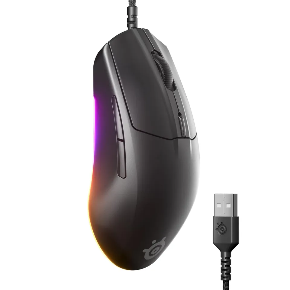 SteelSeries Rival 3 Gen 2 mouse cablato Nero 8500 DPI RGB