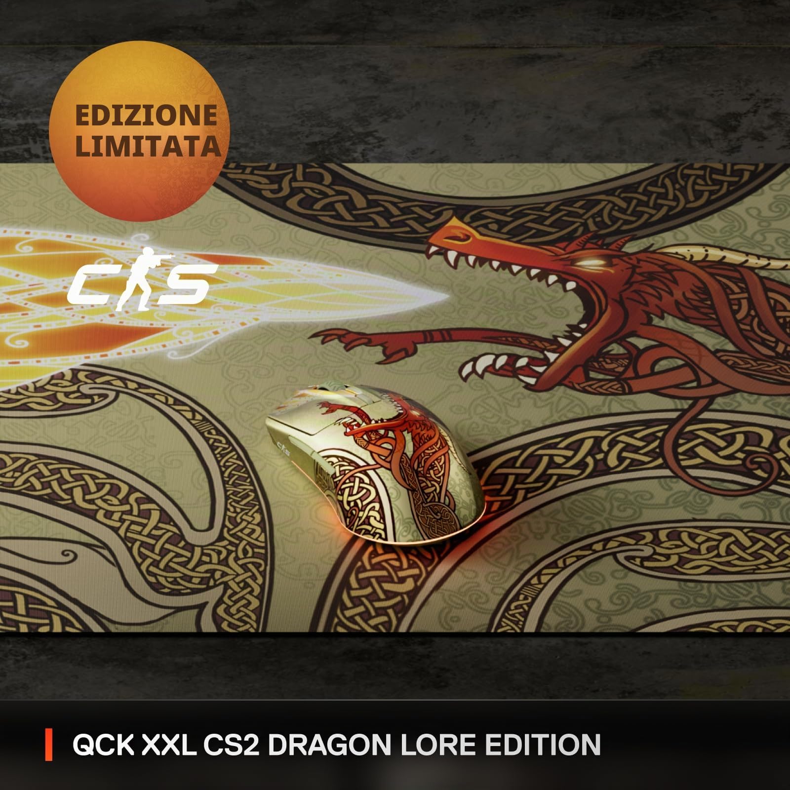 SteelSeries QcK CS2 Dragon Lore Mousepad XXL 900x400