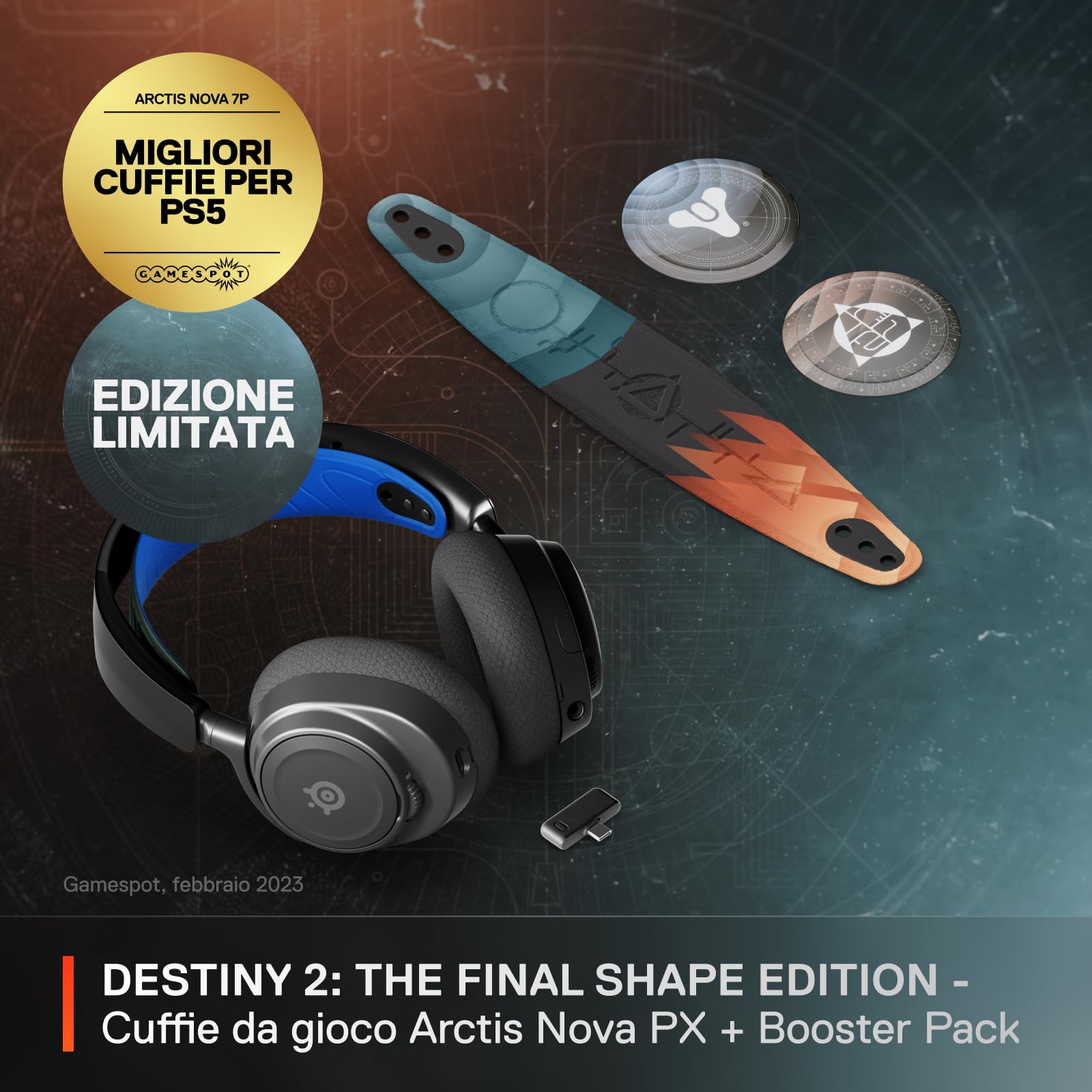 SteelSeries Arctis Nova 7P cuffie Destiny 2 wireless 38h