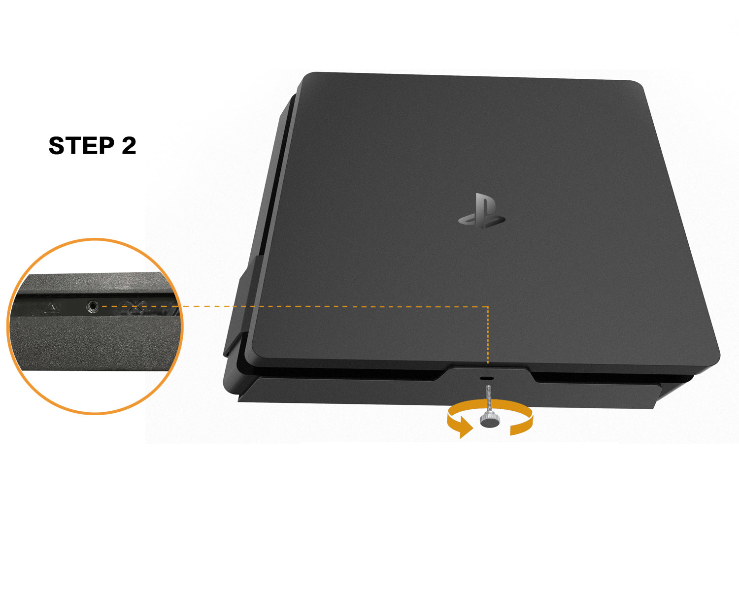 Monzlteck PS5/PS4 Mount supporto parete PS4 Slim metallo