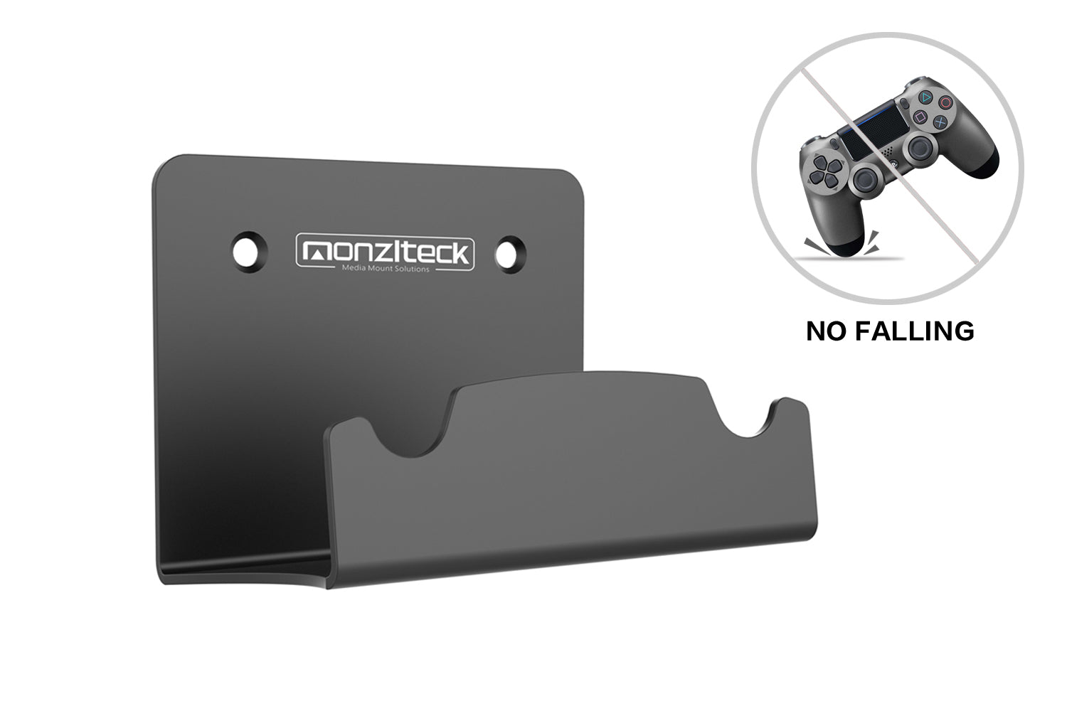 Monzlteck Controller Mount staffa muro controller PS4 2 pezzi