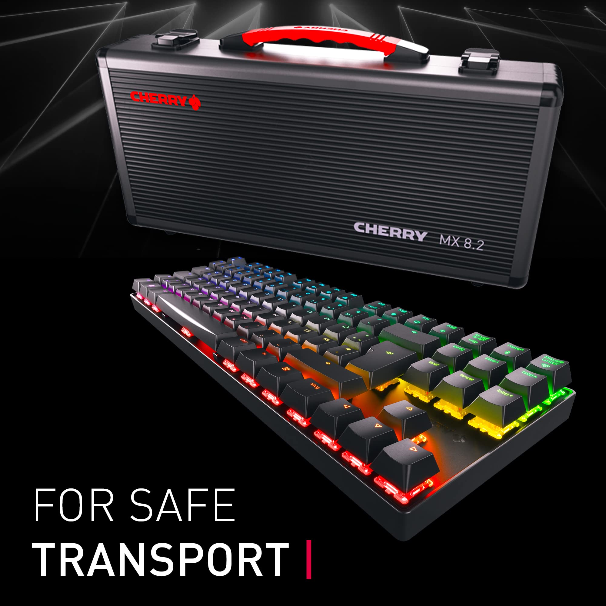 Xtrfy MX 8.2 TKL Tastiera Gaming Wireless Nero MX Red Valigia
