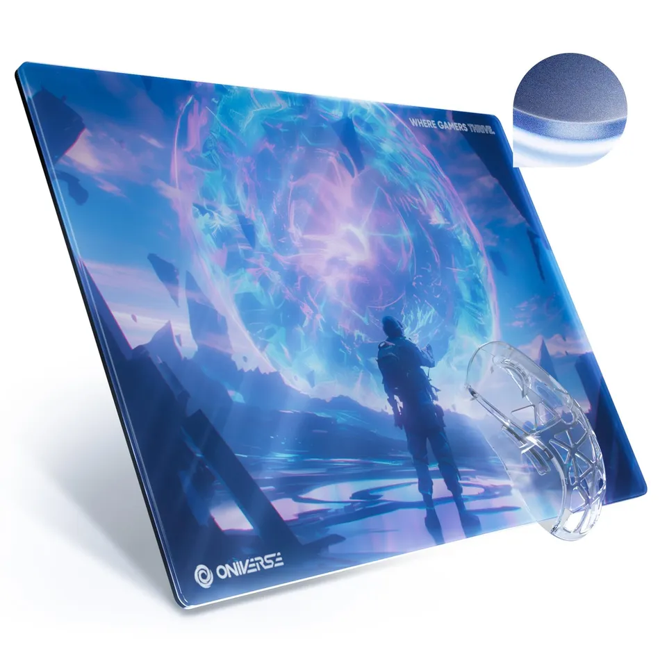 Oniverse Gatekeeper mousepad vetro 35x25 antiscivolo