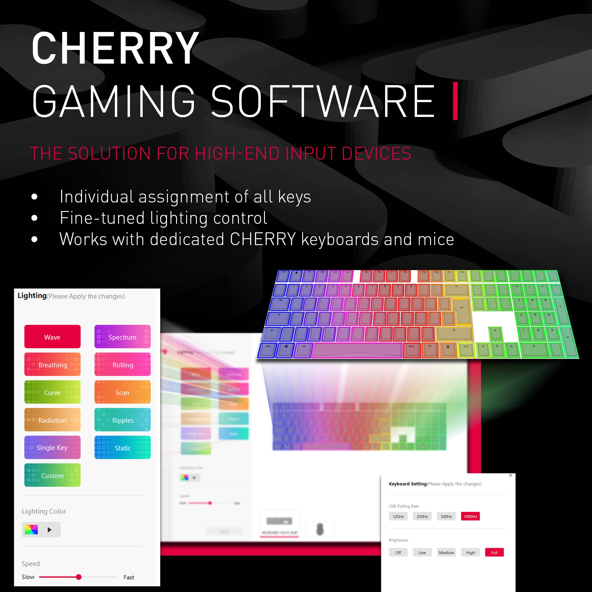 Cherry Xtrfy MX 3.0S tastiera gaming MX Red nera UK