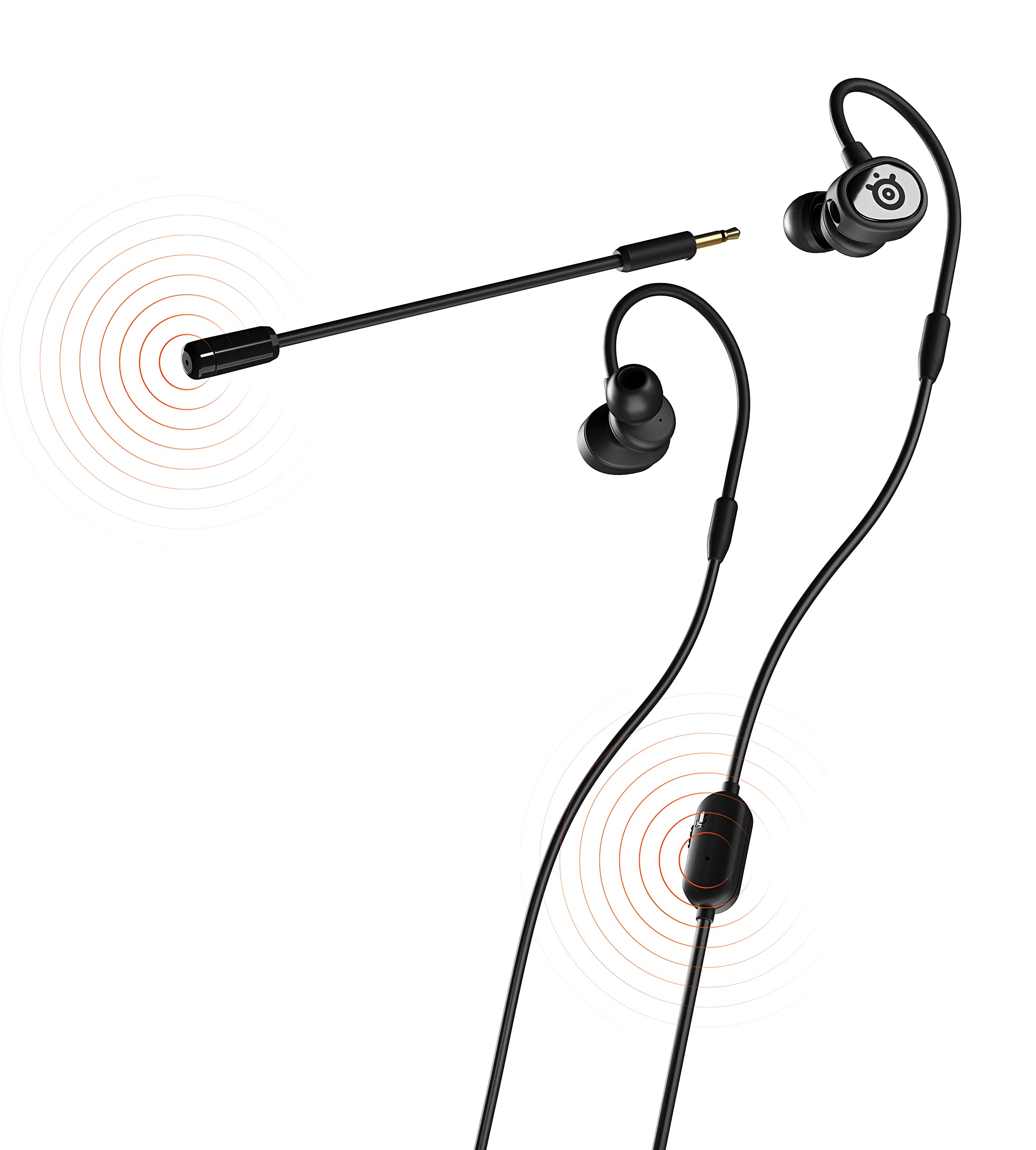 SteelSeries Tusq Cuffie In-Ear Nere Doppio Microfono Mobile