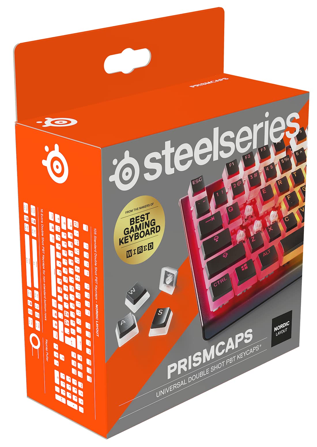 SteelSeries PrismCaps Copritasti Pudding PBT Neri UK