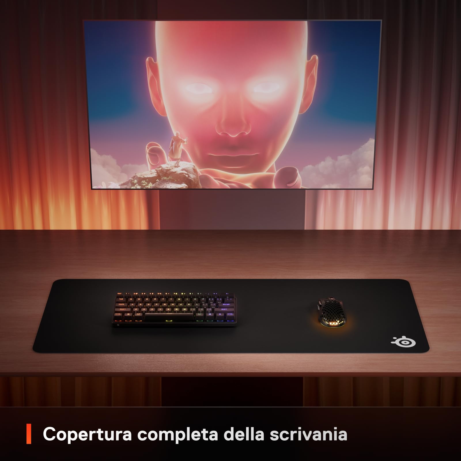 SteelSeries QcK XXL tappetino mouse gaming nero panno