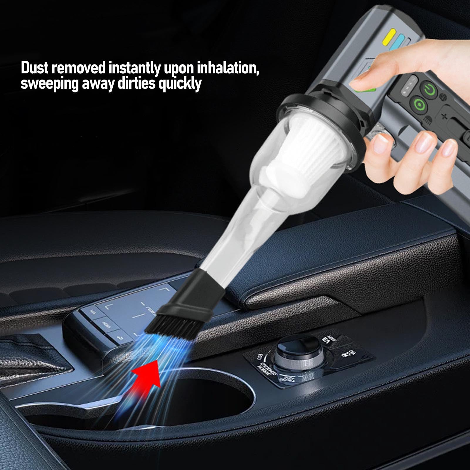 GOWENIC Soffiatore Aria Senza Fili 4000mAh Pulitore Tastiera 5 Ugelli