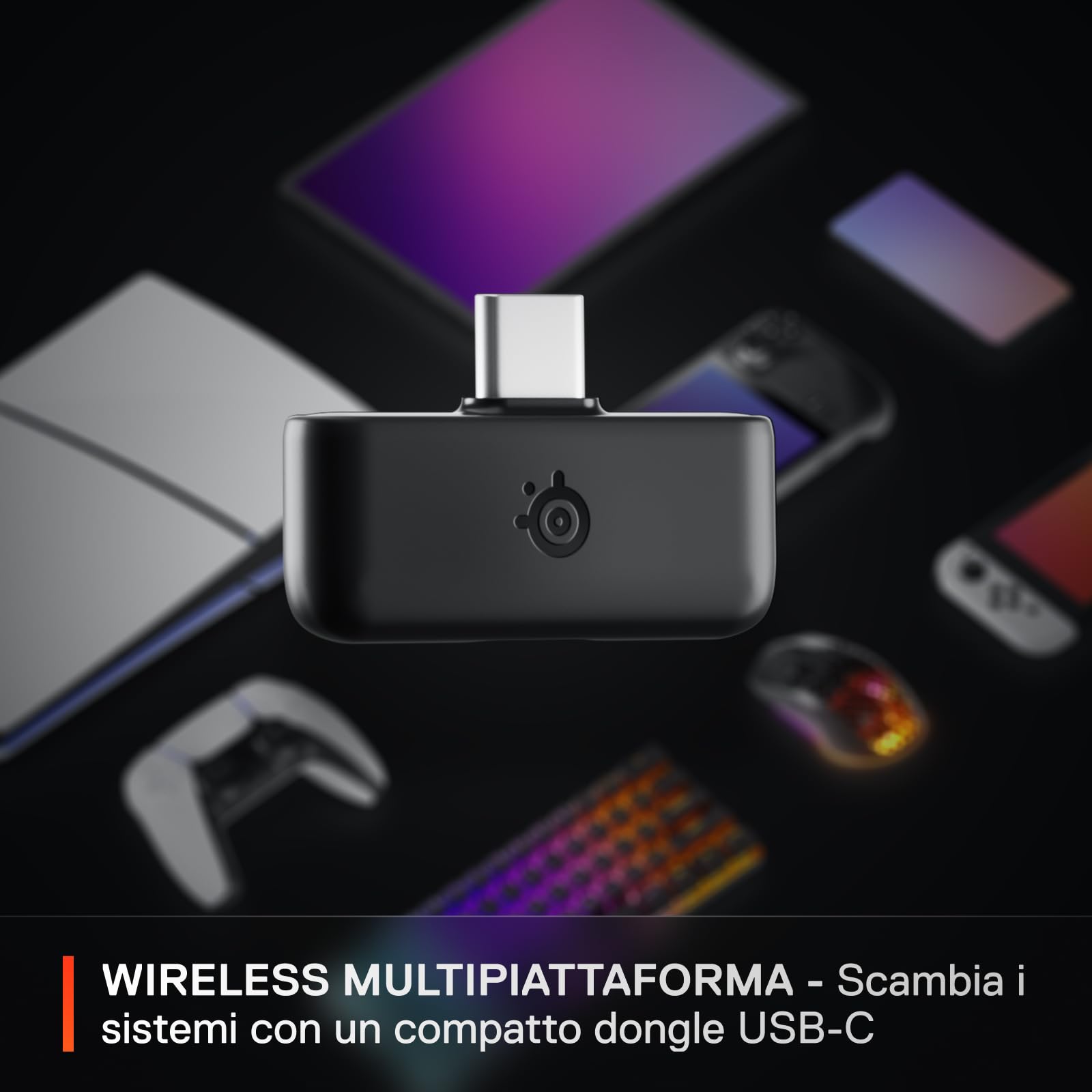 SteelSeries Arctis Nova 5 cuffie wireless nere 60 ore BT