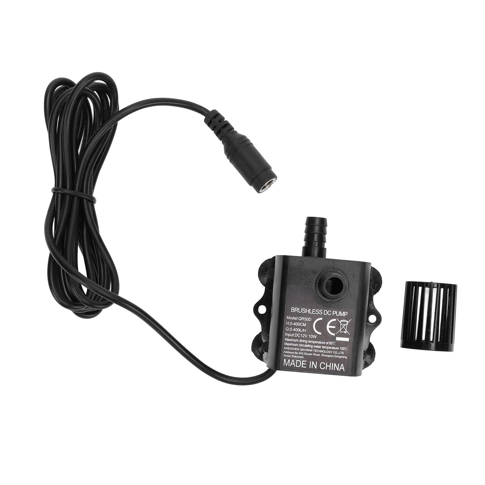 GOWENIC Pompa Sommergibile 12V 10W 400 L/h IP68 con Ventose