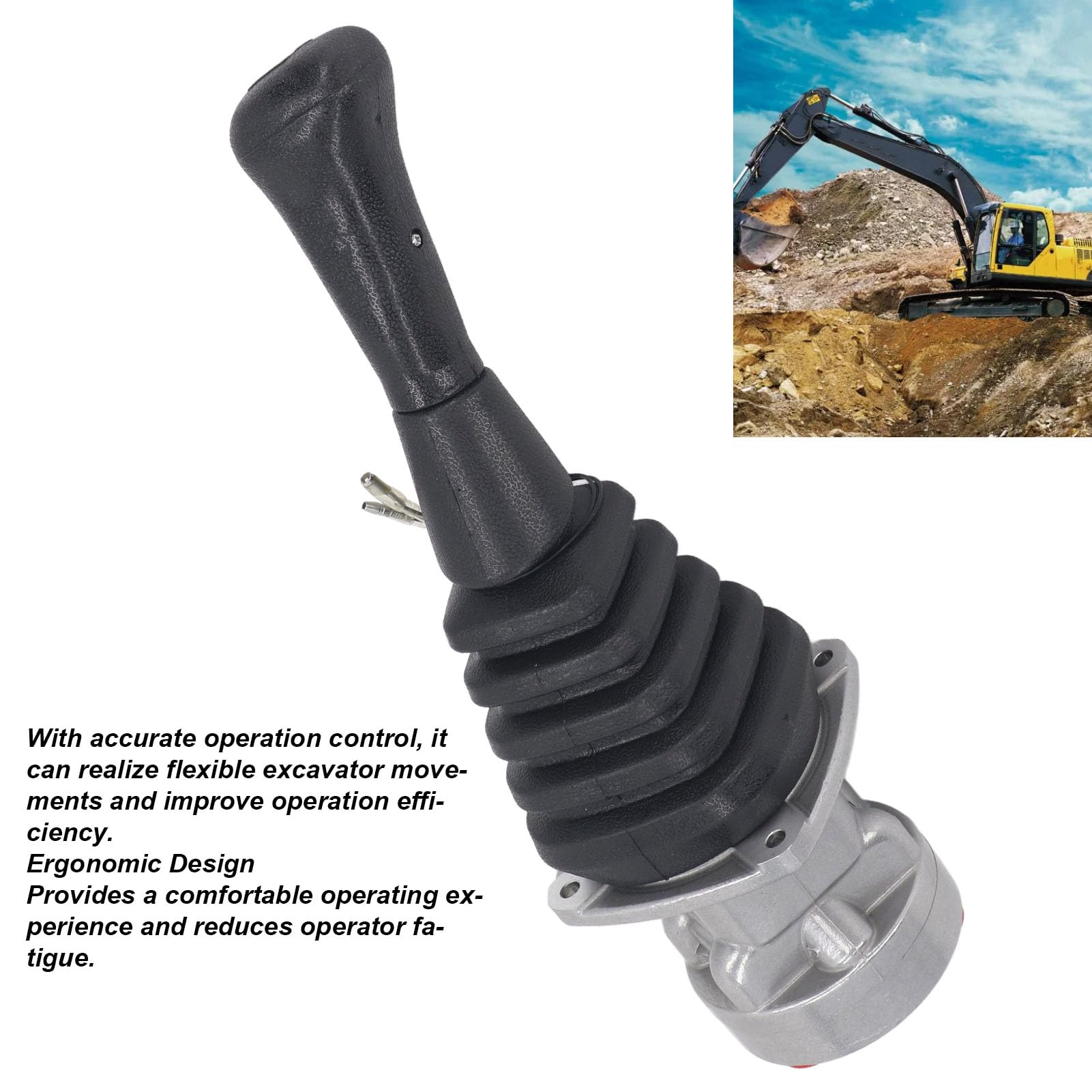 GOWENIC Joystick Escavatore Destro Acciaio EC210 EC290 6 Guarnizioni