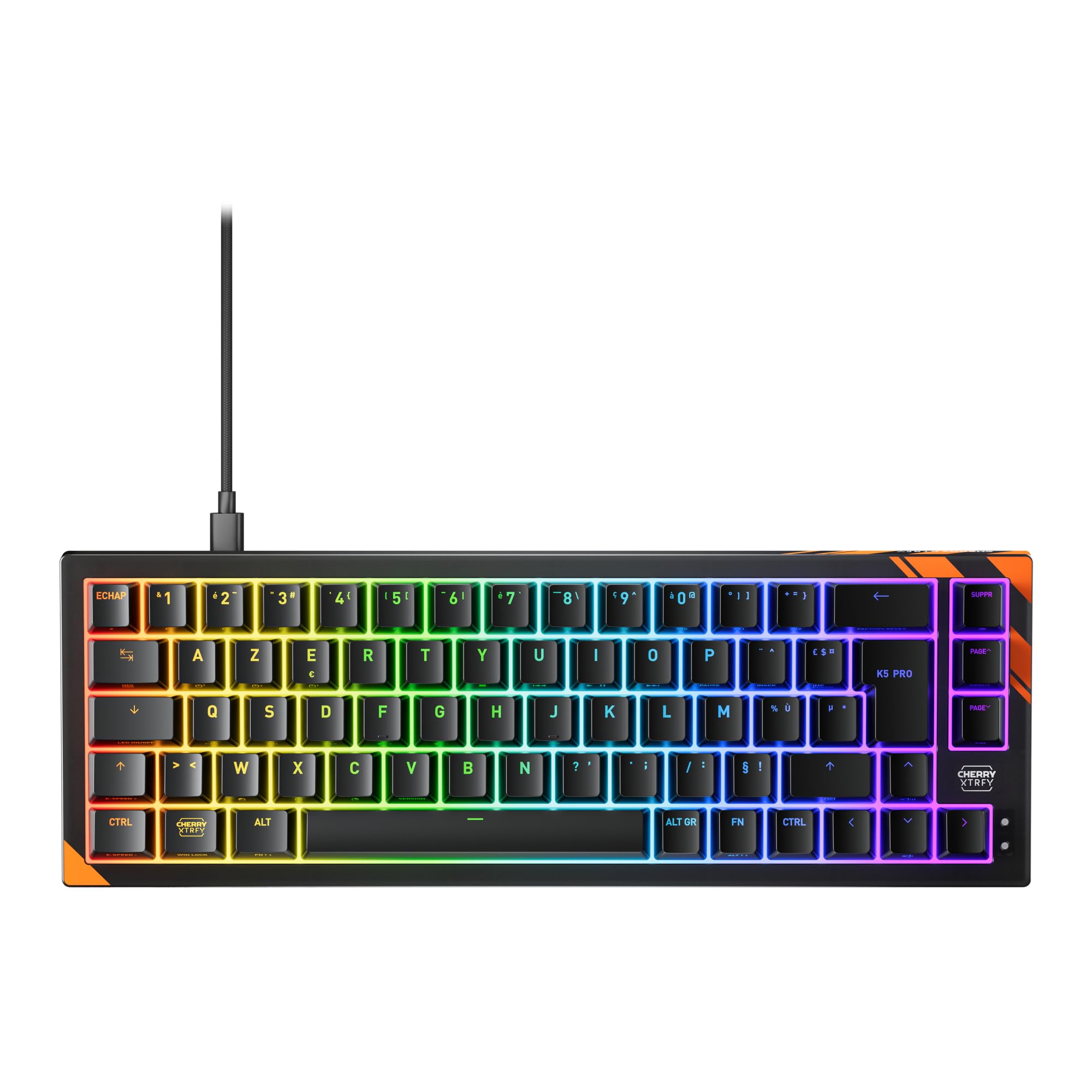 Cherry Xtrfy K5 Pro TMR Tastiera Compatta FR Nera