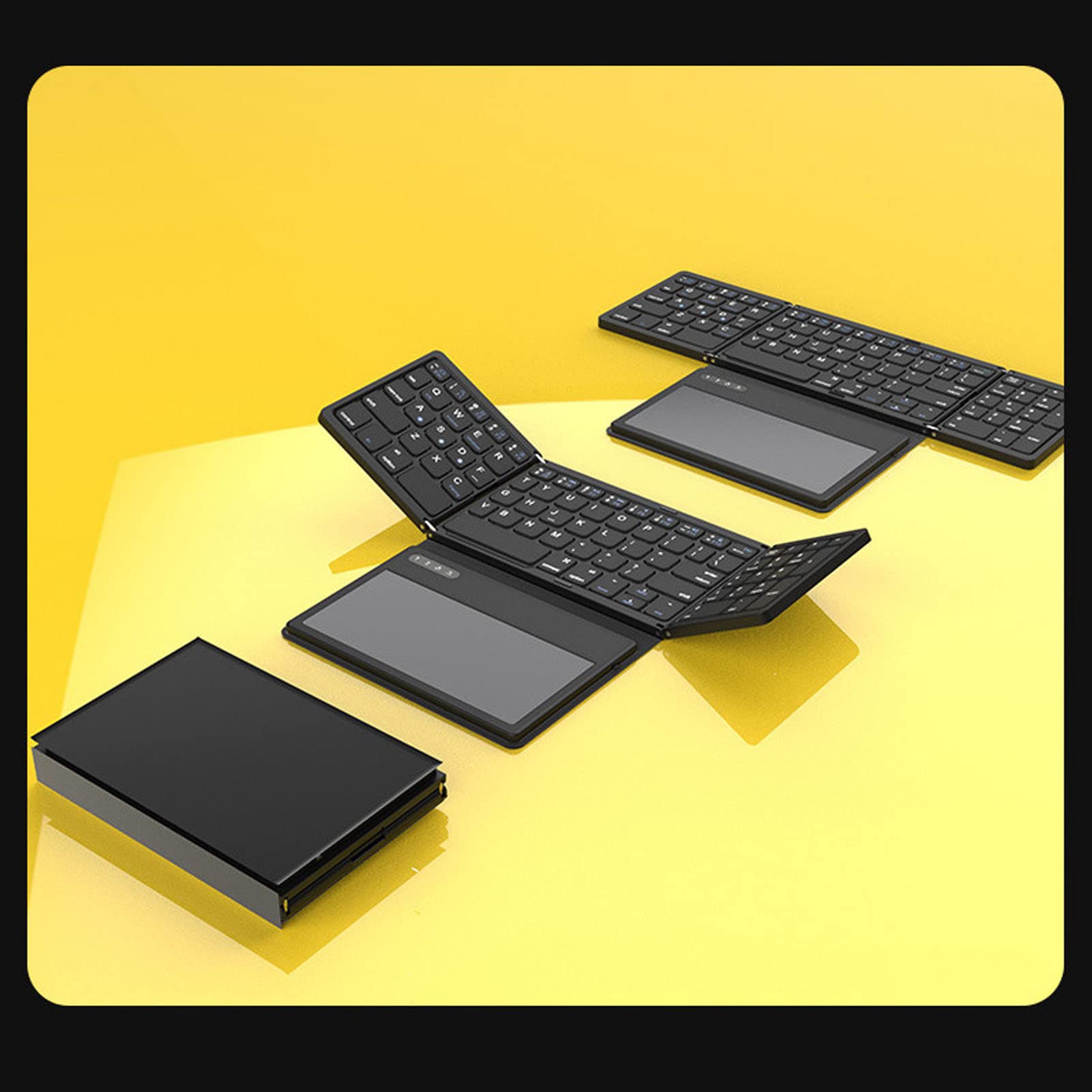 GOWENIC Tastiera Bluetooth Pieghevole Touchpad 10 m
