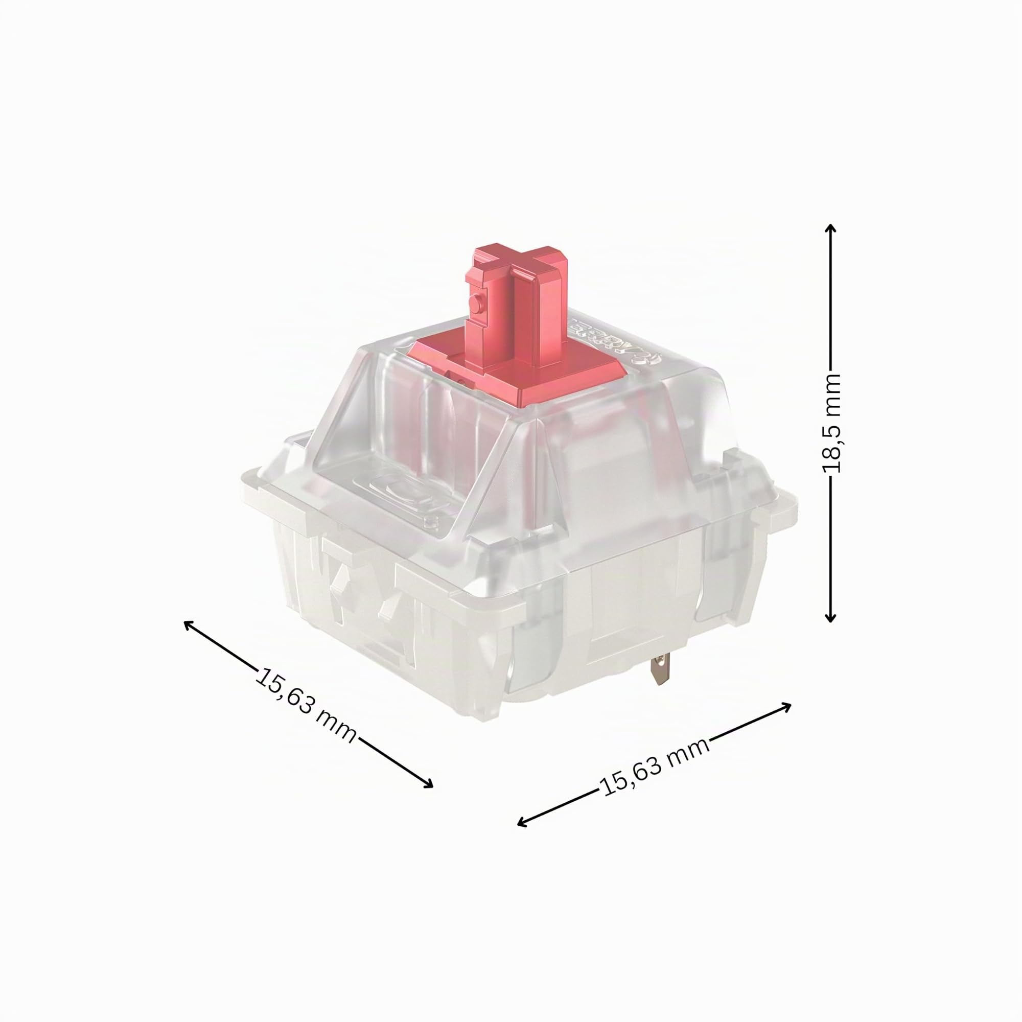 CHERRY XTRFY MX RGB Silent Red Switch Meccanici 23 Pezzi Lineari
