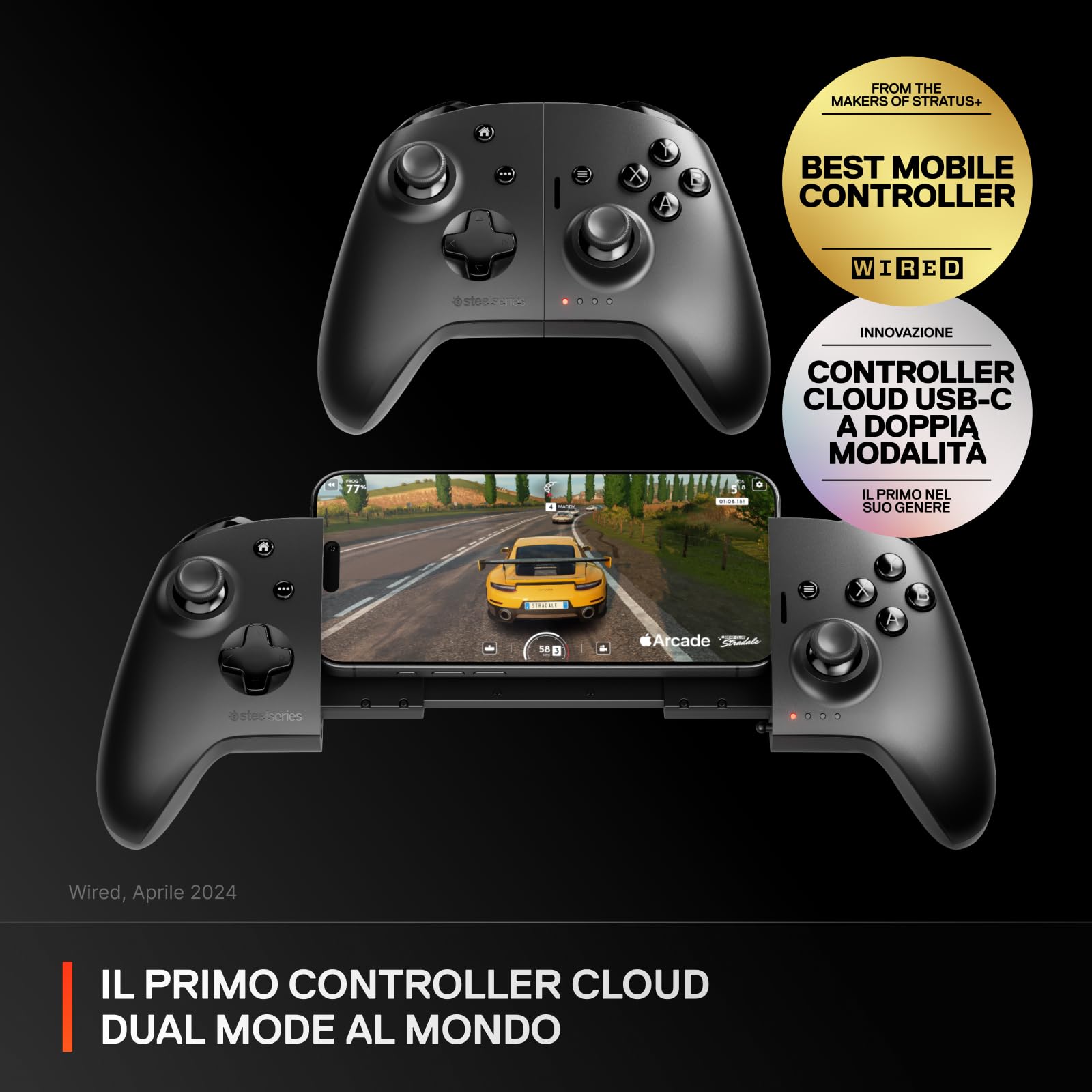 SteelSeries Nimbus Cloud Controller Wireless Bluetooth Hall PC