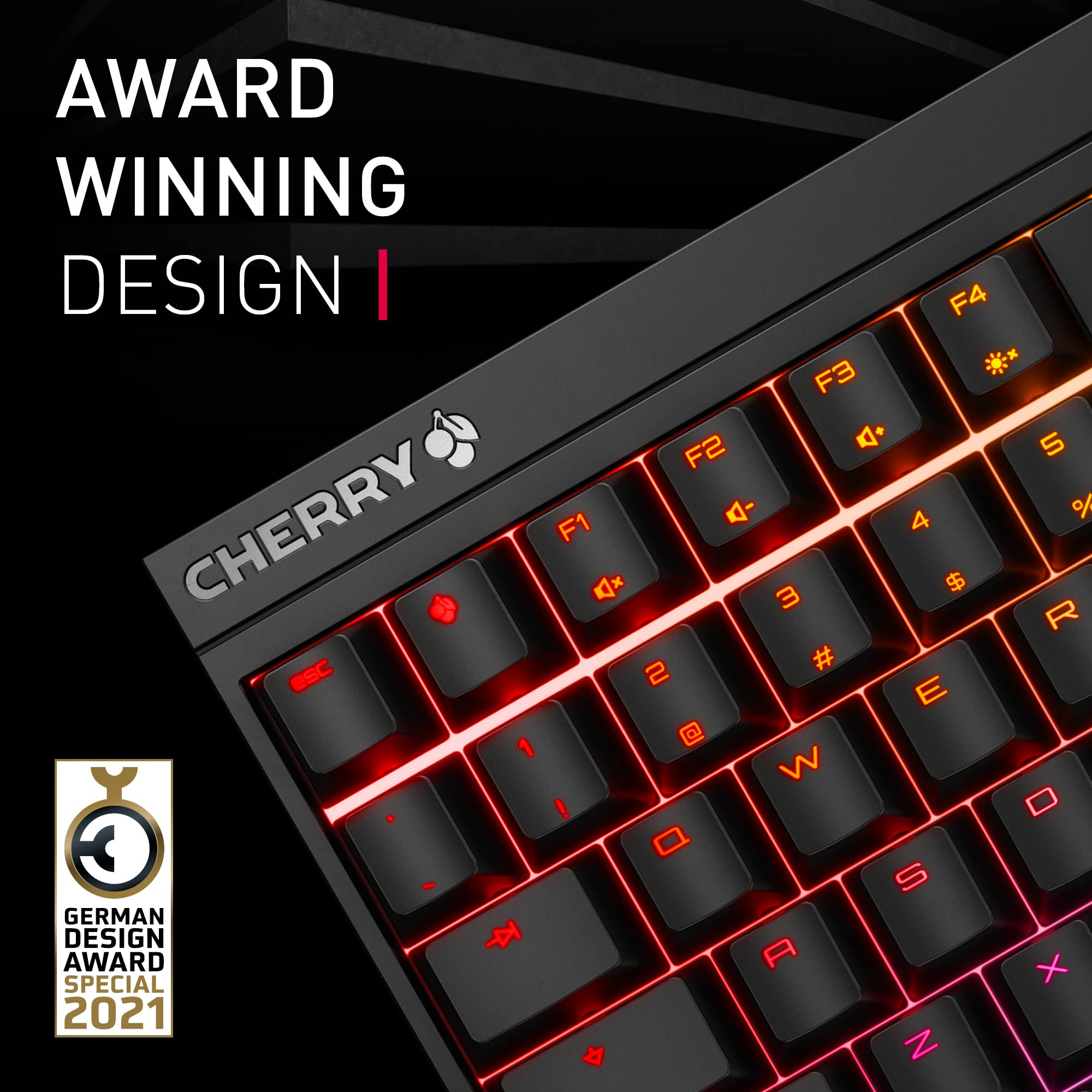 CHERRY MX 2.0S Tastiera Gaming Meccanica RGB MX Red UK Nero