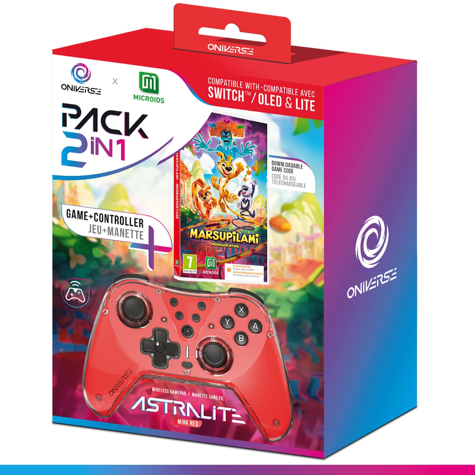 Oniverse Astralite controller Switch wireless + Marsupilami